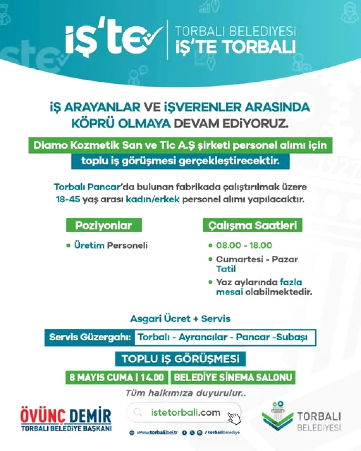 Torbalı'da İş Bulma Fırsatı: İş'te Torbalı Projesi Devrede Torbalı'da İş Bulma Fırsatı: İş'te Torbalı Projesi Devrede