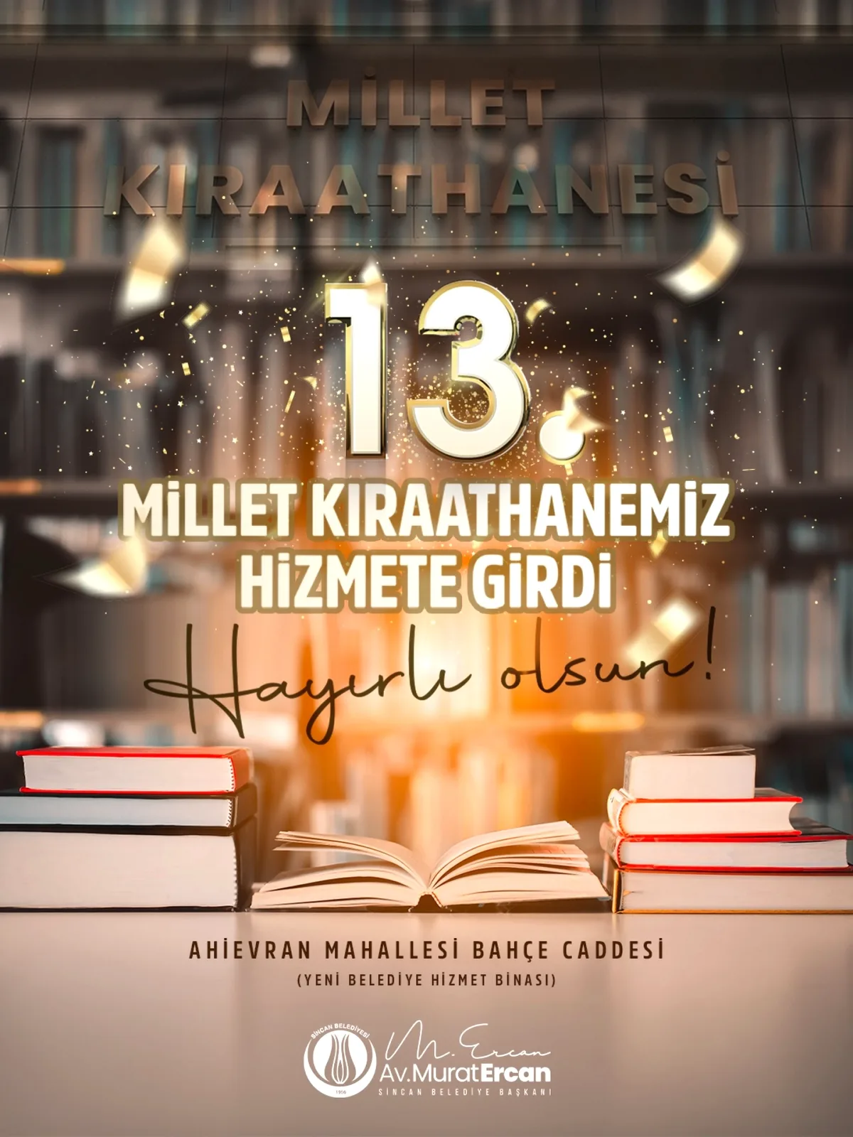 Sincan'da Gençler İçin 13. Millet Kıraathanesi Hizmete Açıldı Sincan'da Gençler İçin 13. Millet Kıraathanesi Hizmete Açıldı