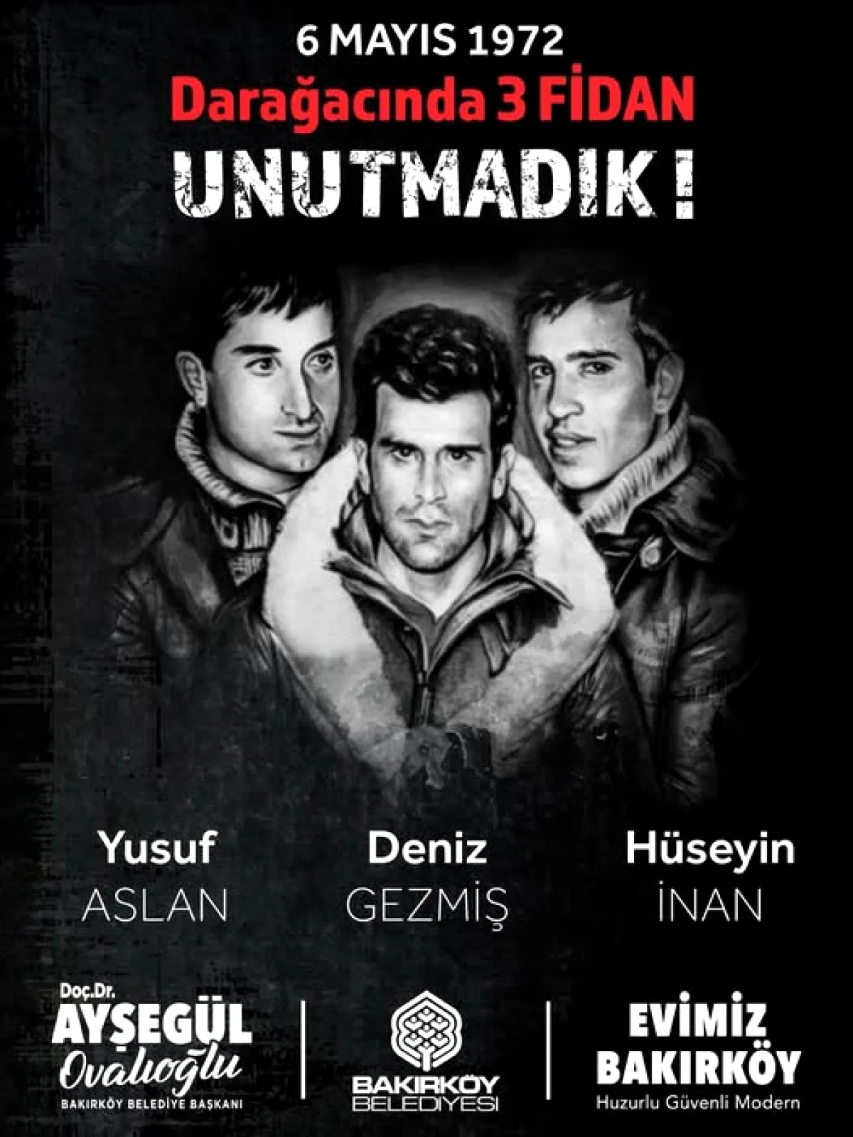 Bakırköy Belediye Başkanı Ovalıoğlu'ndan 6 Mayıs Anma Mesajı Bakırköy Belediye Başkanı Ovalıoğlu'ndan 6 Mayıs Anma Mesajı