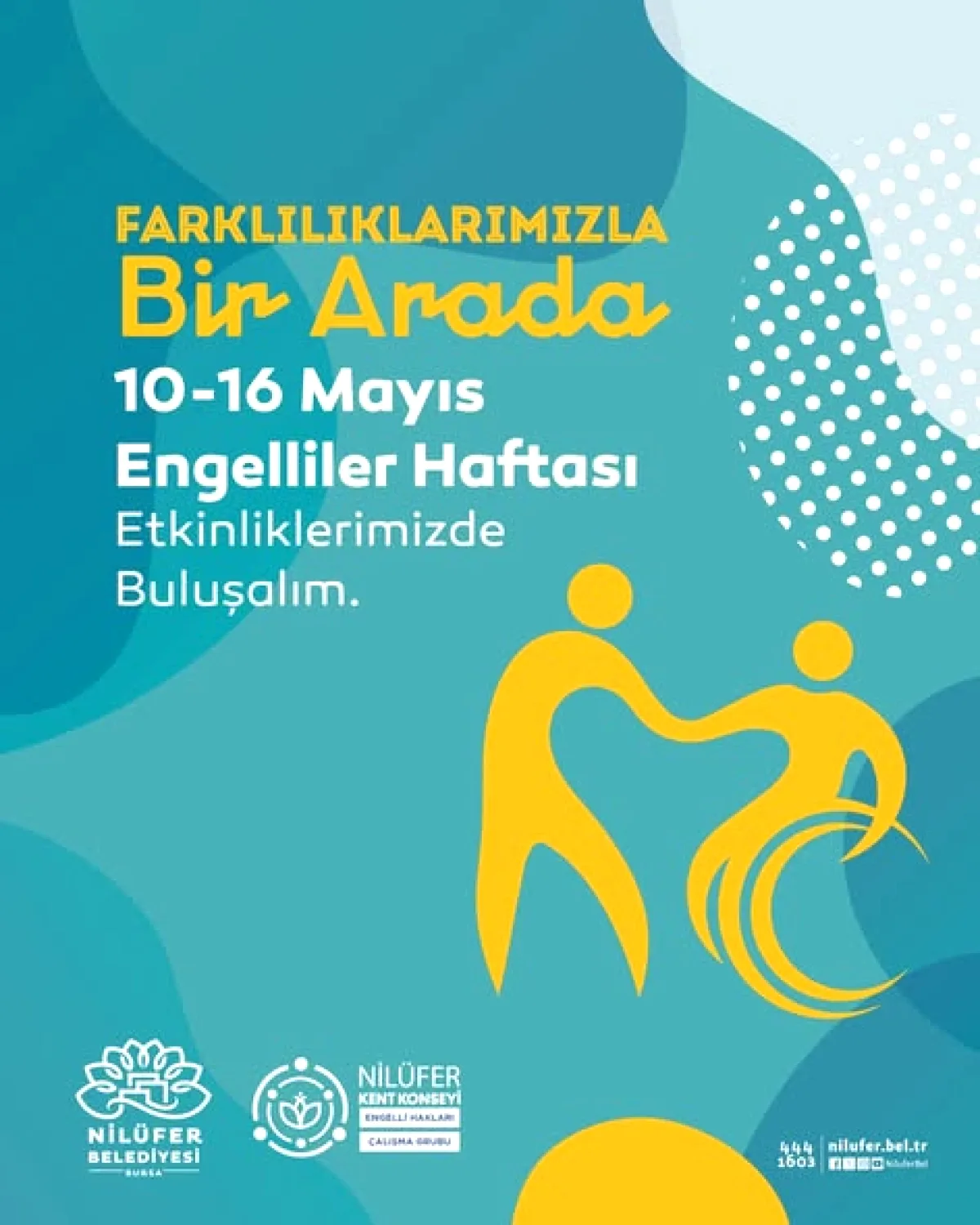 Nilüfer'de Engelliler Haftası İçin Davet: 'Farklılıklarımızla Bir Aradayız' Nilüfer'de Engelliler Haftası İçin Davet: 'Farklılıklarımızla Bir Aradayız'