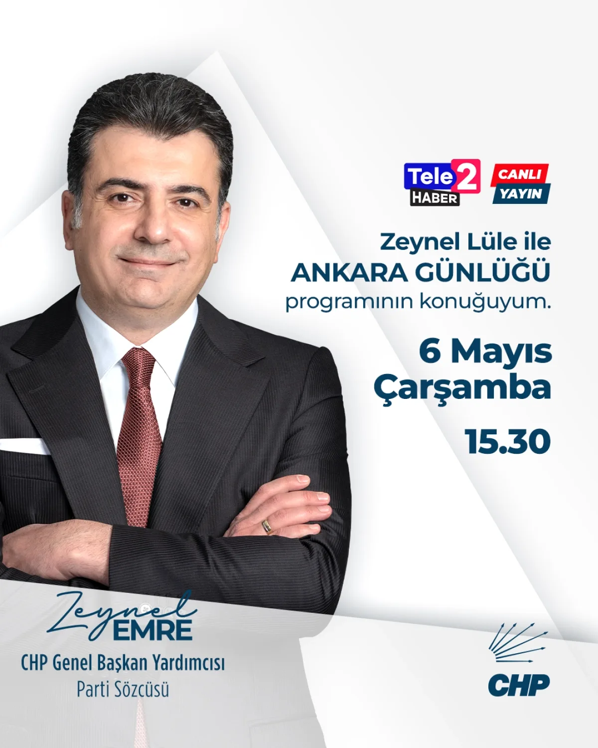 Zeynel Emre, Tele2 Haber'de Ankara Günlüğü Programına Konuk Oldu Zeynel Emre, Tele2 Haber'de Ankara Günlüğü Programına Konuk Oldu