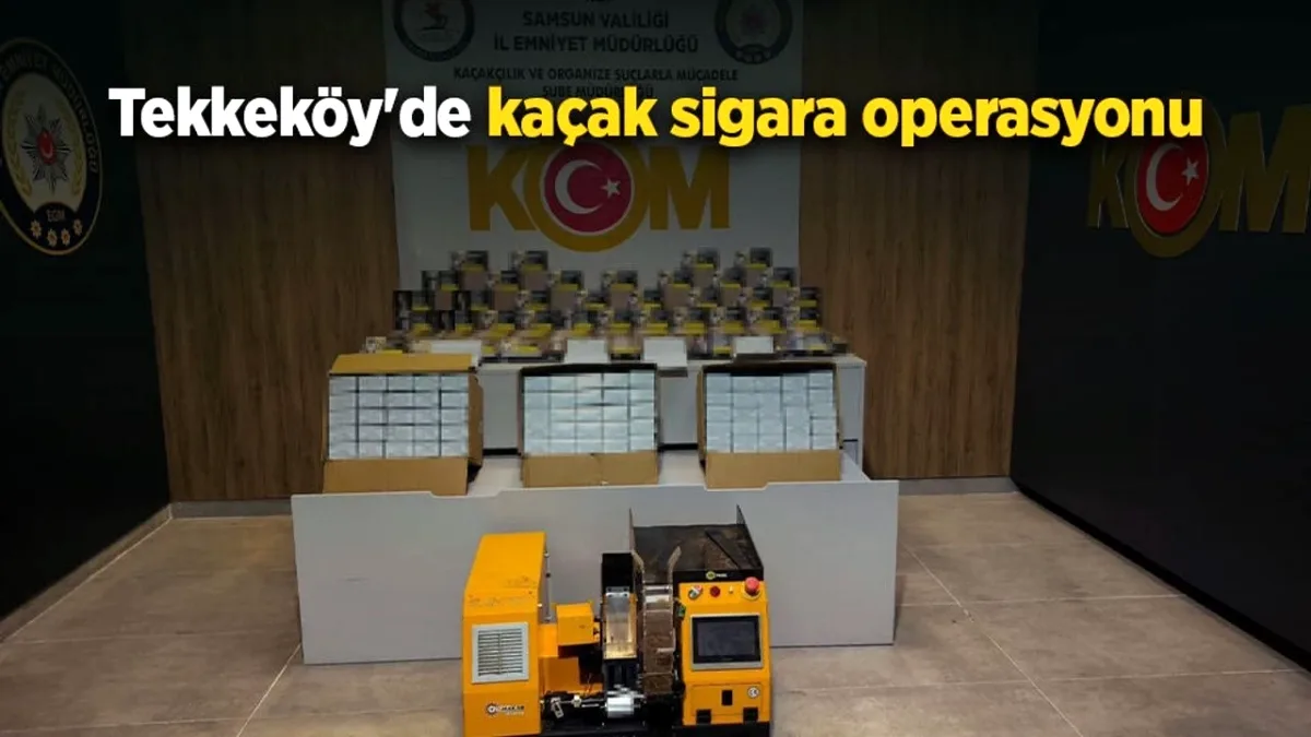 Tekkeköy'de Kaçak Makaron Operasyonu: 18 Bin 200 Adet Ele Geçirildi Tekkeköy'de Kaçak Makaron Operasyonu: 18 Bin 200 Adet Ele Geçirildi