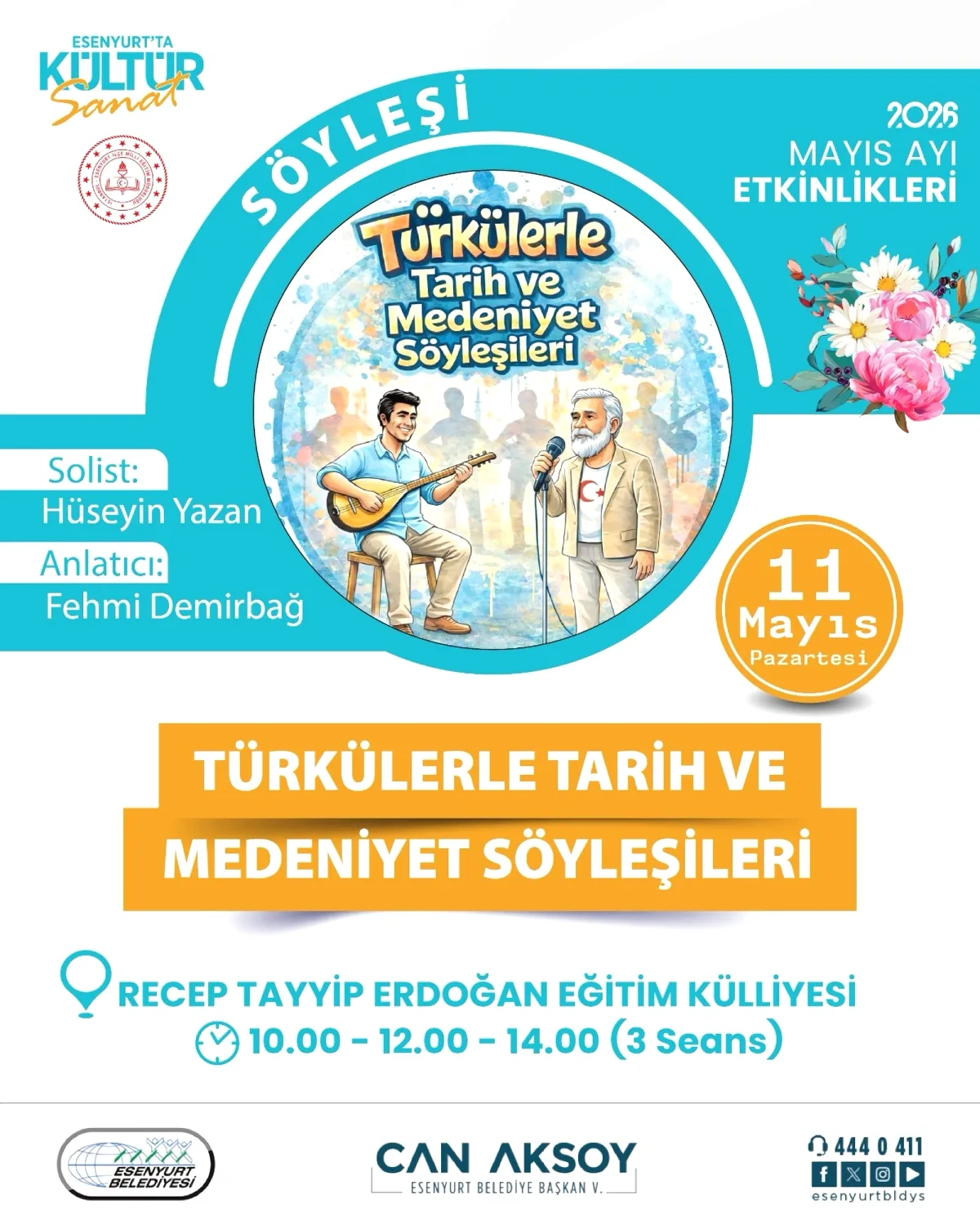 Esenyurt'ta Türkülerle Tarih Yolculuğu: 3 Seanslı Etkinlik Esenyurt'ta Türkülerle Tarih Yolculuğu: 3 Seanslı Etkinlik