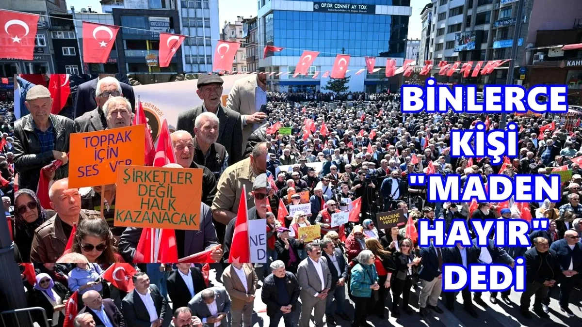 Ordu'da 'Madene Hayır' Mitingi: Binlerce Kişi Fatsa'da Buluştu Ordu'da 'Madene Hayır' Mitingi: Binlerce Kişi Fatsa'da Buluştu