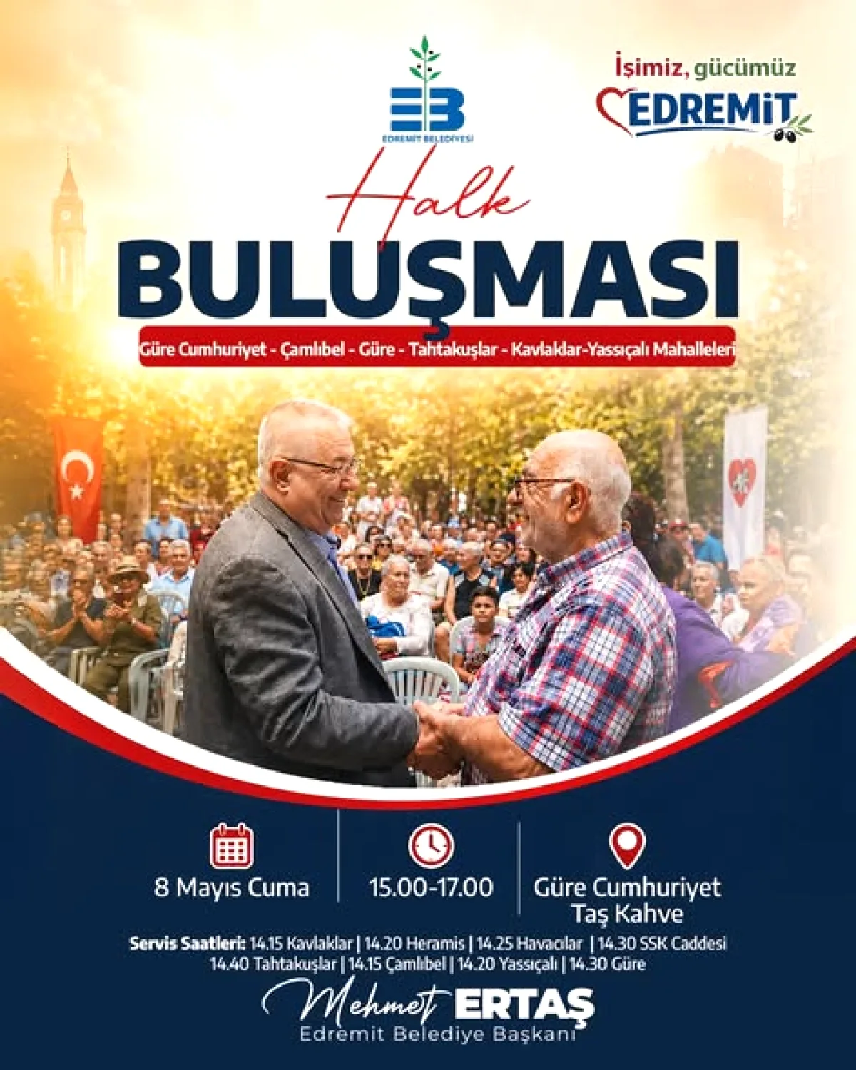 Edremit'te Vatandaşla Yüz Yüze: Halk Buluşmaları Başlıyor Edremit'te Vatandaşla Yüz Yüze: Halk Buluşmaları Başlıyor