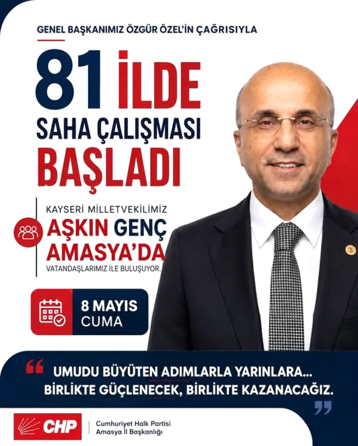 CHP'li Genç Amasya'da Sahadaydı: 8 Mayıs'ta Etkinlik Duyurusu CHP'li Genç Amasya'da Sahadaydı: 8 Mayıs'ta Etkinlik Duyurusu