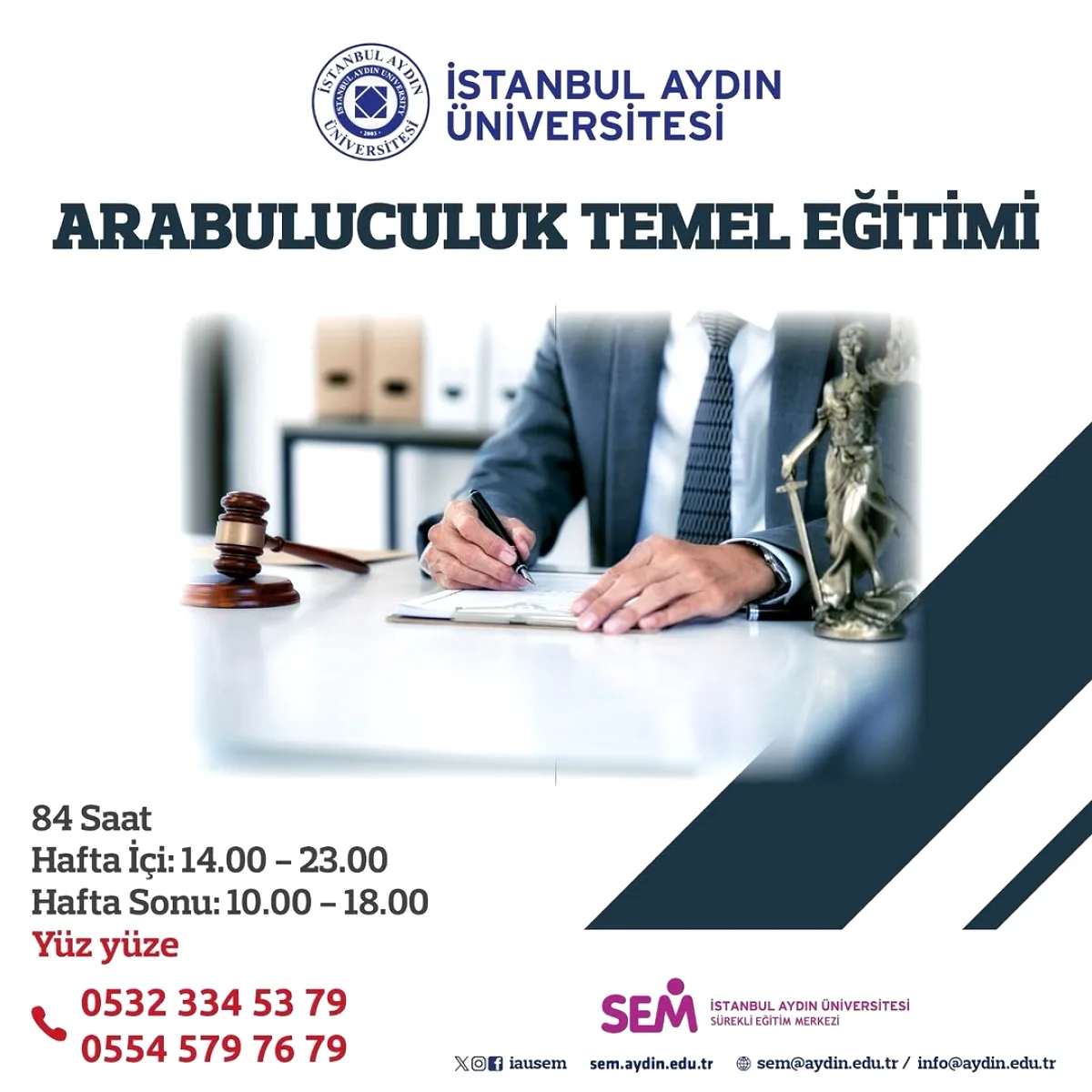 İstanbul Aydın Üniversitesi'nden Arabuluculuk Eğitimi: 1 Haziran'da Başlıyor İstanbul Aydın Üniversitesi'nden Arabuluculuk Eğitimi: 1 Haziran'da Başlıyor