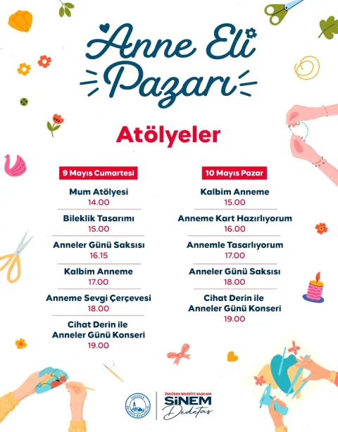 Üsküdar'da Anneler Günü Etkinliği: Anne Eli Pazarı Atölyeleri