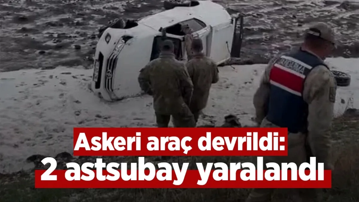 Ardahan'da Askeri Araç Şarampole Yuvarlandı: 2 Astsubay Yaralandı Ardahan'da Askeri Araç Şarampole Yuvarlandı: 2 Astsubay Yaralandı