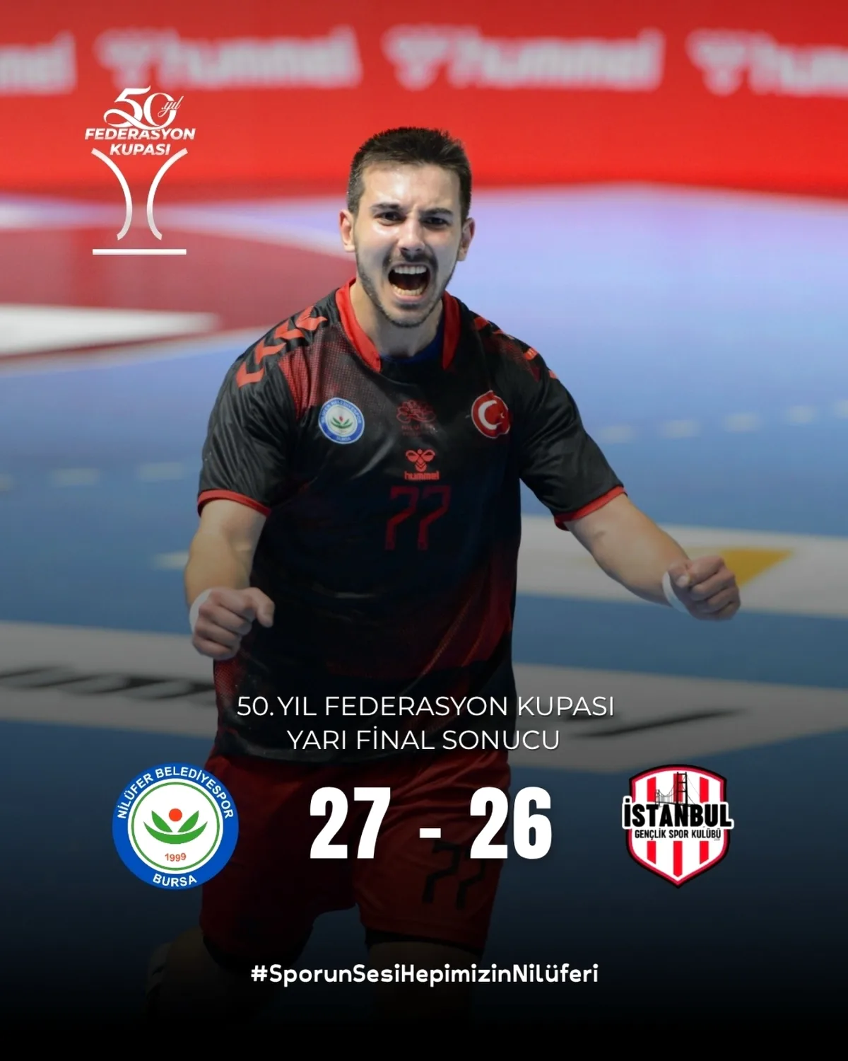 Nilüfer Belediyespor, 50. Yıl Federasyon Kupası'nda Finale Yükseldi! Nilüfer Belediyespor, 50. Yıl Federasyon Kupası'nda Finale Yükseldi!