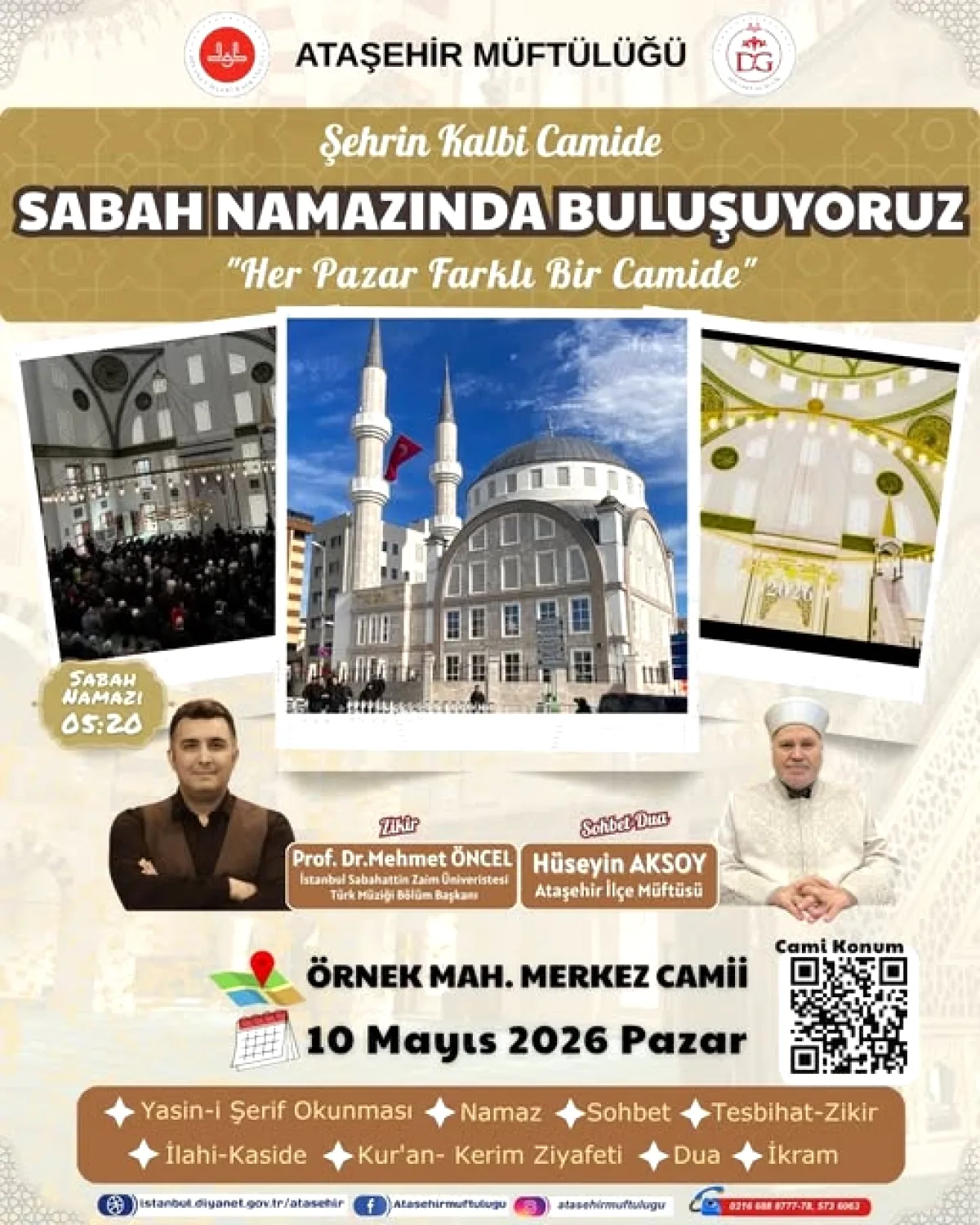 Ataşehir'de Sabah Namazı Buluşması: Ailece Örnek Mahallesi Merkez Camii'nde Ataşehir'de Sabah Namazı Buluşması: Ailece Örnek Mahallesi Merkez Camii'nde