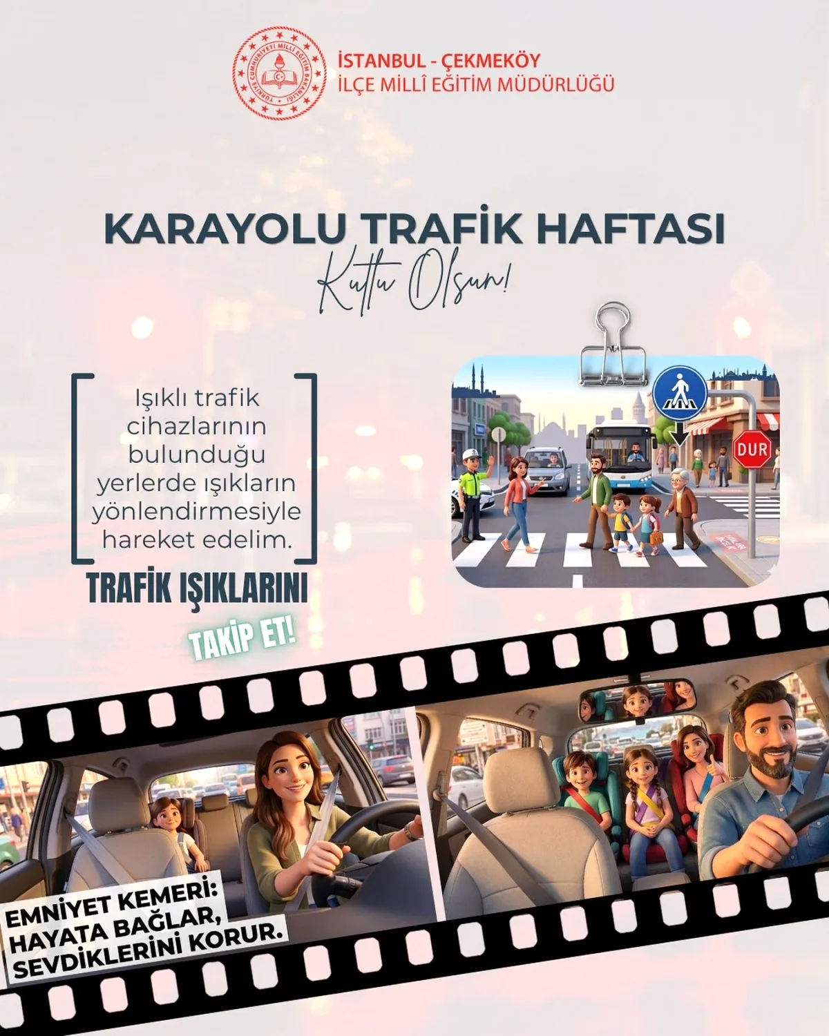 Çekmeköy'de Trafik Haftası'nda Öğrenciler ve Vatandaşlar Kurallara Davet Edildi Çekmeköy'de Trafik Haftası'nda Öğrenciler ve Vatandaşlar Kurallara Davet Edildi