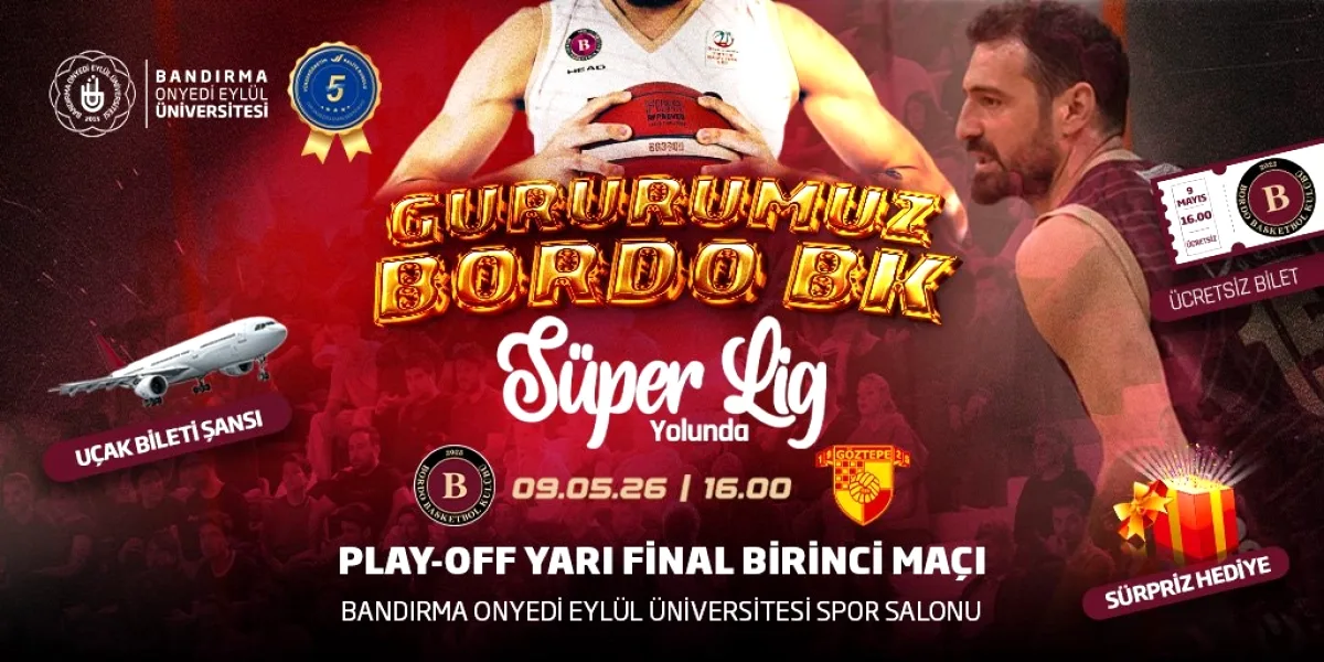 Öğrencilere Ücretsiz Tribün Desteği: Bandırma Bordo Play Off İçin Sahne Alıyor Öğrencilere Ücretsiz Tribün Desteği: Bandırma Bordo Play Off İçin Sahne Alıyor