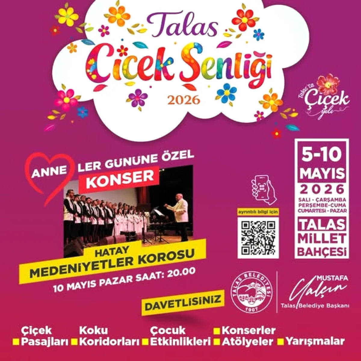 Talas'ta Şenliğin 2. Gününde Grup Şantiye Rüzgarı Esti Talas'ta Şenliğin 2. Gününde Grup Şantiye Rüzgarı Esti