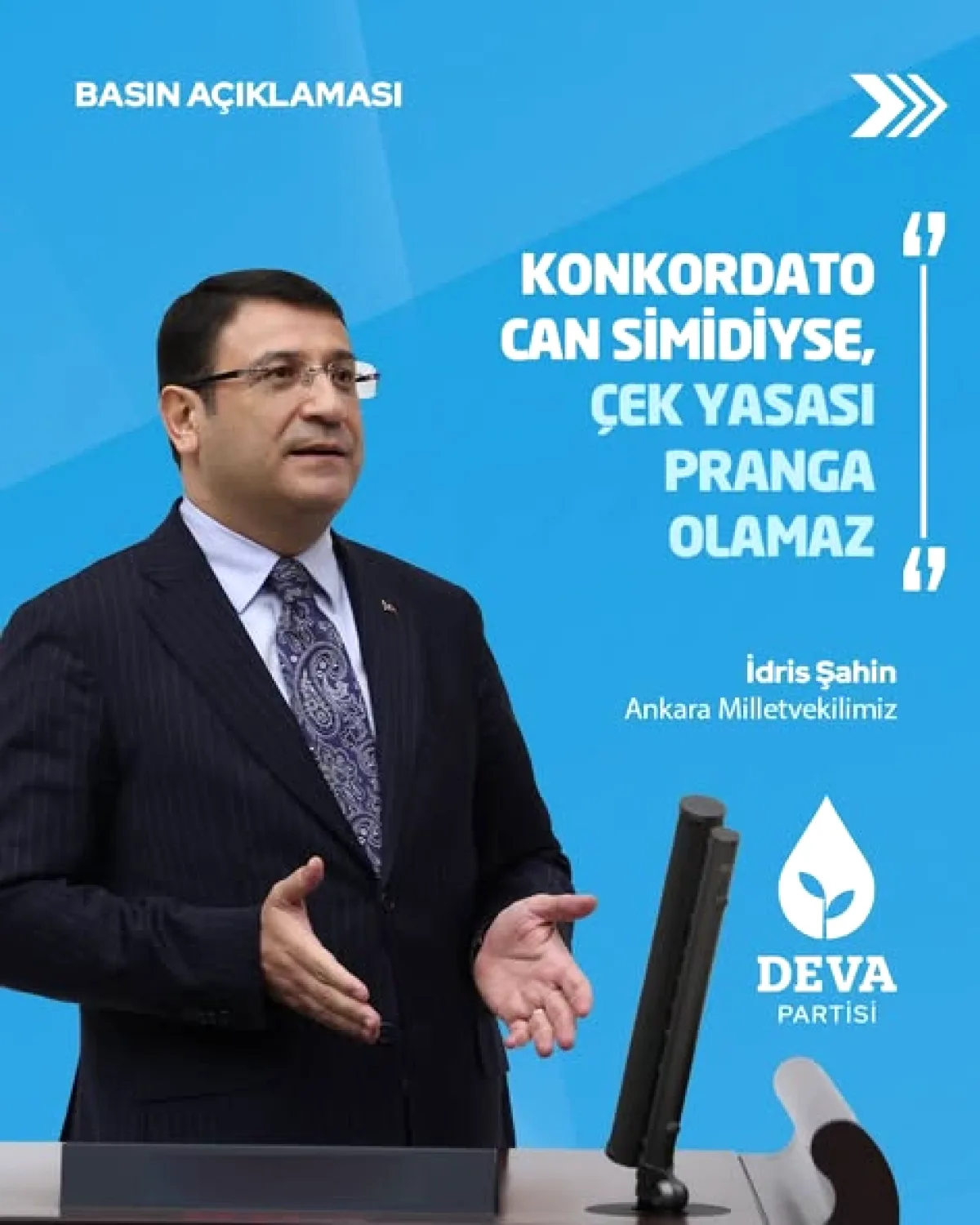 DEVA Partisi'nden 'Konkordato Çifte Standart'ı Vurgulayan Eleştiri DEVA Partisi'nden 'Konkordato Çifte Standart'ı Vurgulayan Eleştiri