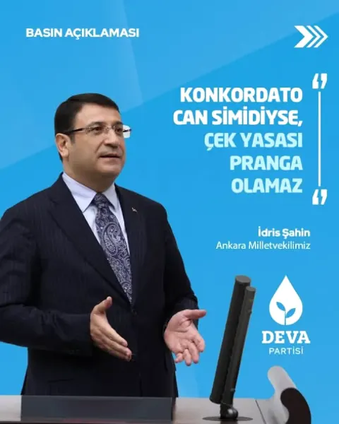 DEVA Partisi'nden 'Konkordato Çifte Standart'ı Vurgulayan Eleştiri