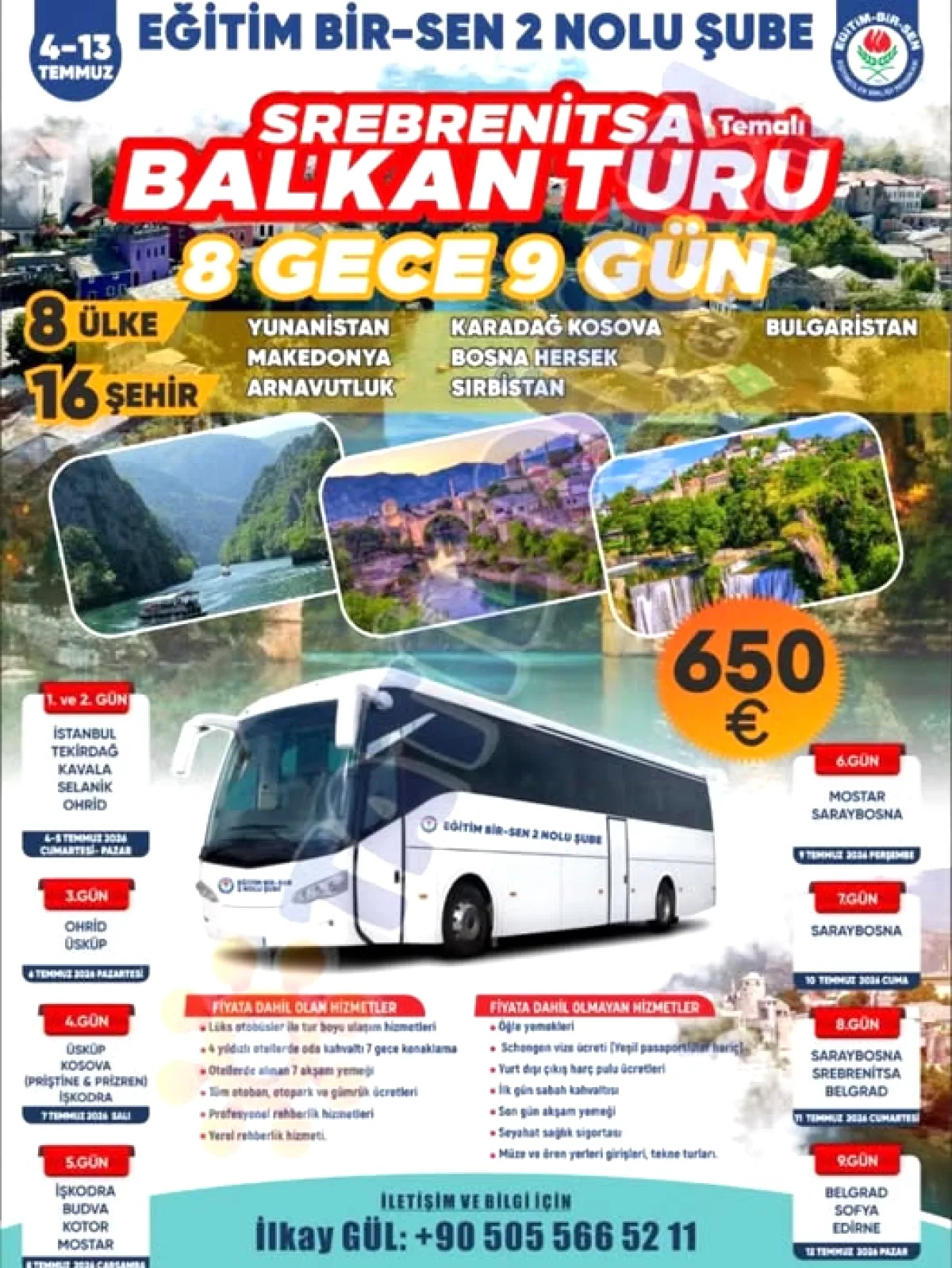 Eğitim-Bir-Sen İstanbul 2 No'lu Şube'den Srebrenitsa Temalı Balkan Turu Eğitim-Bir-Sen İstanbul 2 No'lu Şube'den Srebrenitsa Temalı Balkan Turu
