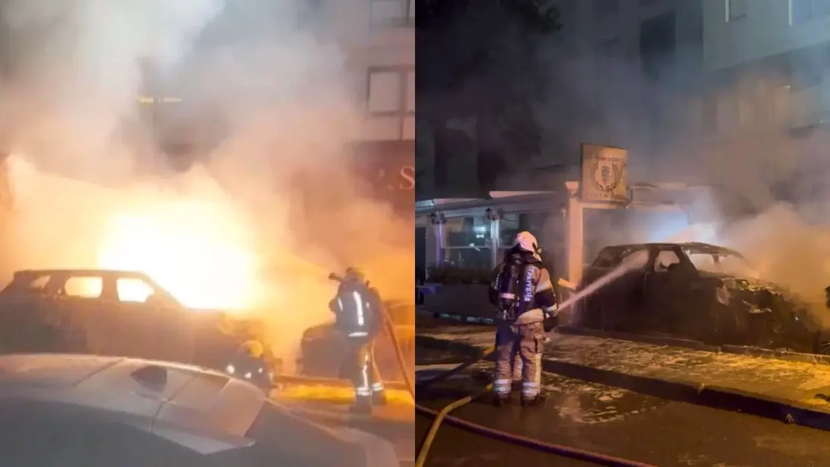 Kadıköy'de Gece Panik Yaratan Yangın: 4 Araç ve Restoran Yandı Kadıköy'de Gece Panik Yaratan Yangın: 4 Araç ve Restoran Yandı
