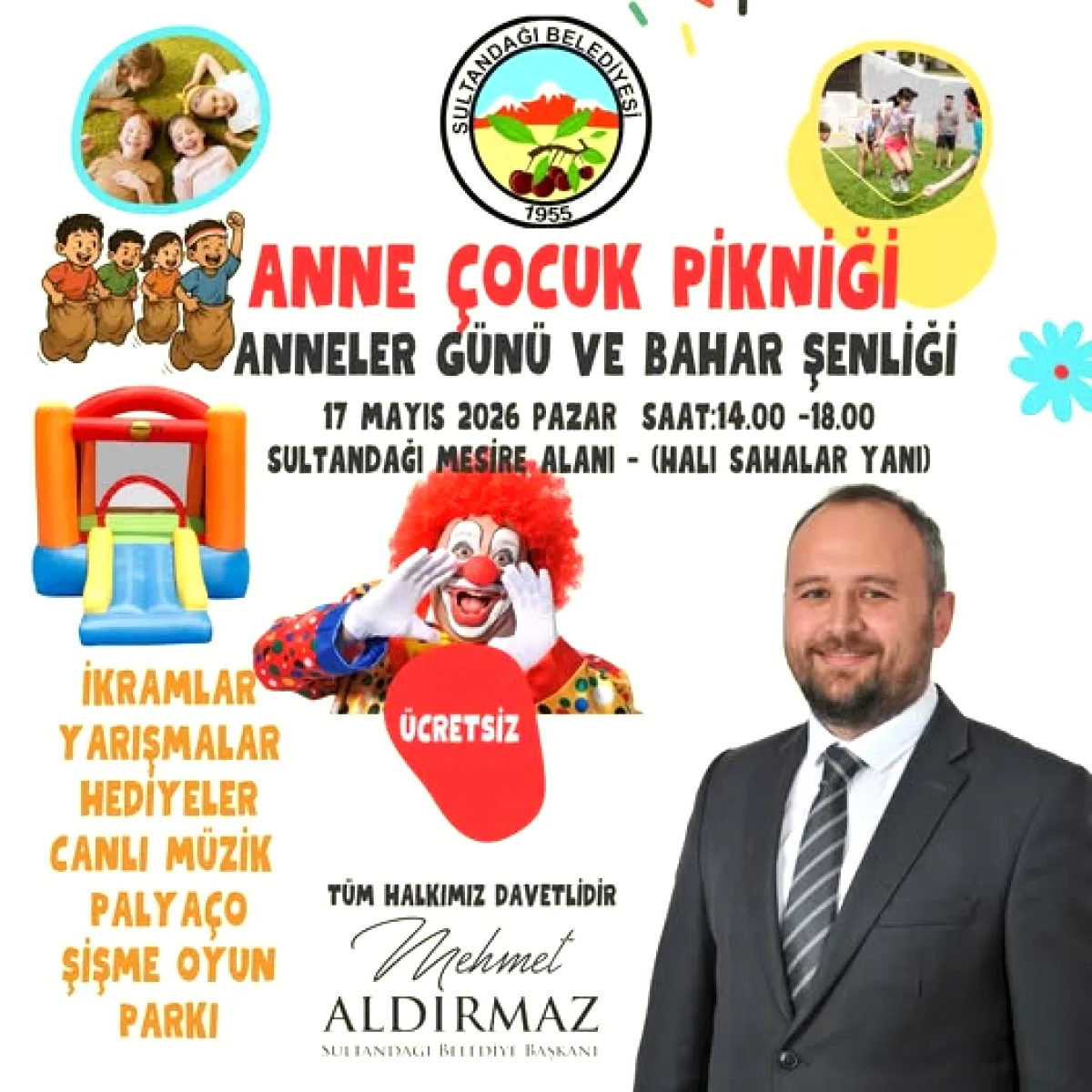 Sultandağı'nda Anneler Günü Etkinliği 17 Mayıs'a Ertelendi Sultandağı'nda Anneler Günü Etkinliği 17 Mayıs'a Ertelendi