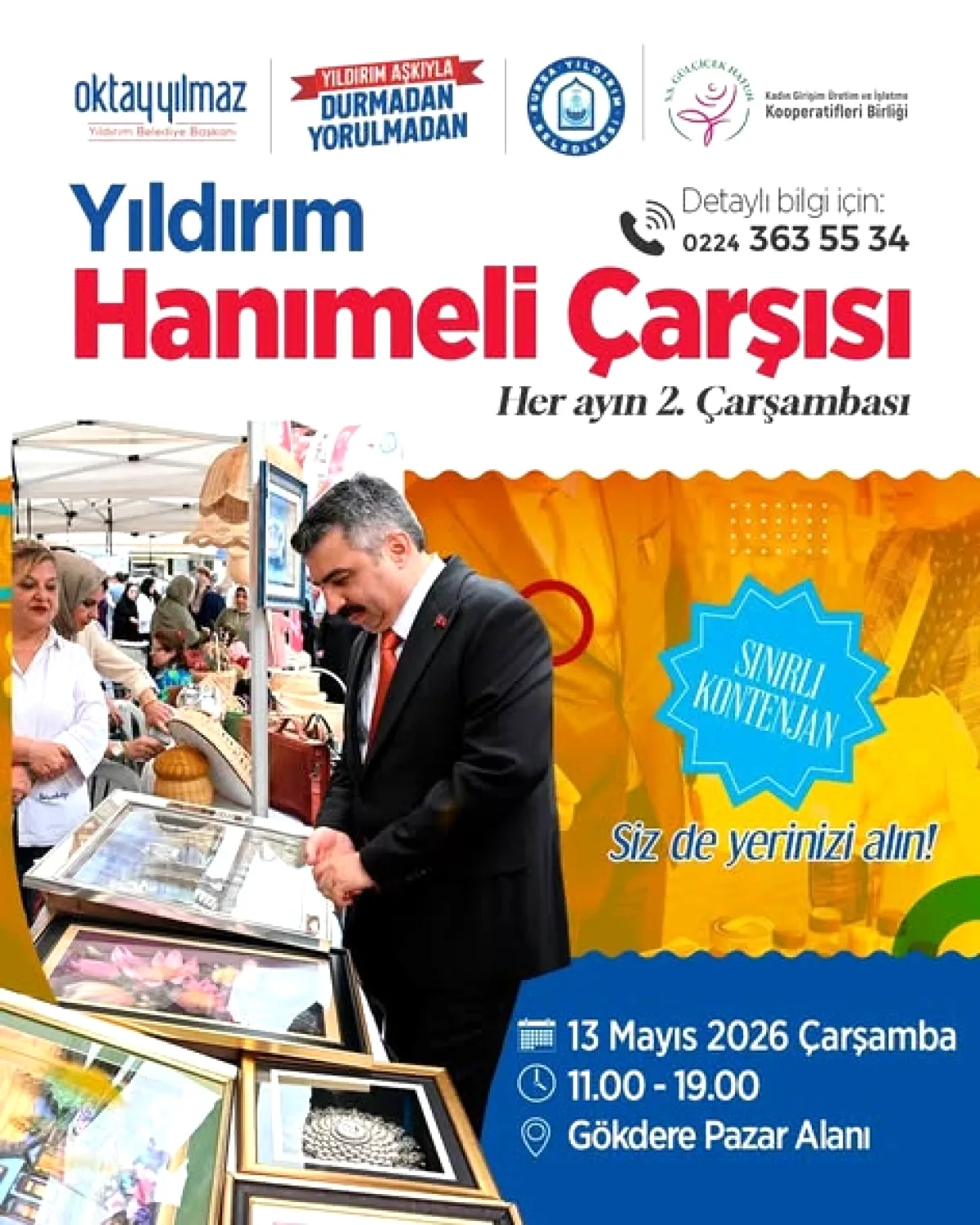 Yıldırım Hanımeli Çarşısı'nda Kadın Girişimciler Buluşuyor Yıldırım Hanımeli Çarşısı'nda Kadın Girişimciler Buluşuyor