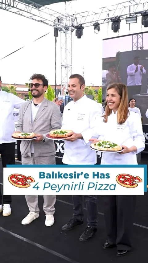 Balıkesir GastroFest'te Şef Danilo Zanna ile 4 Peynirli Pizza Hazırlandı