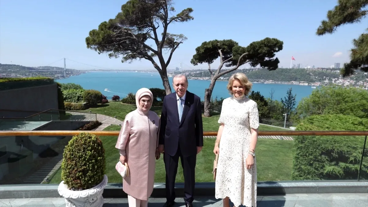 Cumhurbaşkanı Erdoğan, Belçika Kraliçesi Mathilde'yi Ağırladı Cumhurbaşkanı Erdoğan, Belçika Kraliçesi Mathilde'yi Ağırladı