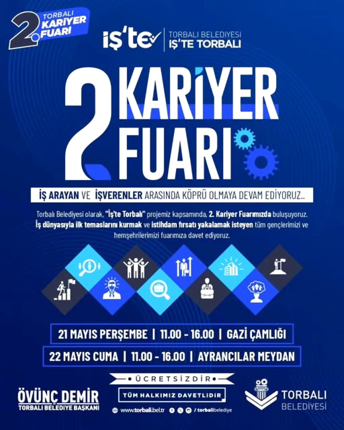 Torbalı'da İş Arayanlar İçin Fırsat: Ücretsiz Kariyer Fuarı Başlıyor Torbalı'da İş Arayanlar İçin Fırsat: Ücretsiz Kariyer Fuarı Başlıyor