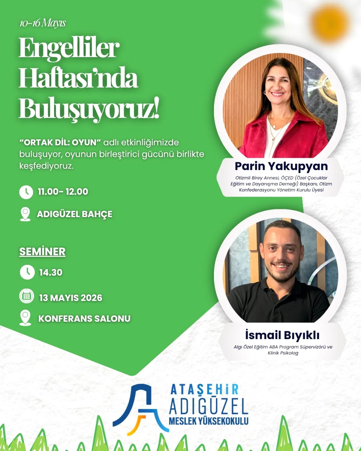 Ataşehir Adıgüzel MYO Engelliler Haftası İçin Sahneye Çıkıyor Ataşehir Adıgüzel MYO Engelliler Haftası İçin Sahneye Çıkıyor