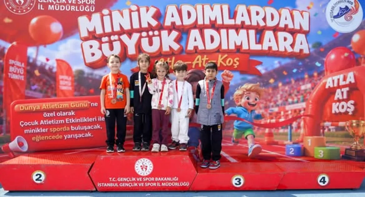 İstanbul'da Minik Adımlar Atletizmle Tanıştı İstanbul'da Minik Adımlar Atletizmle Tanıştı