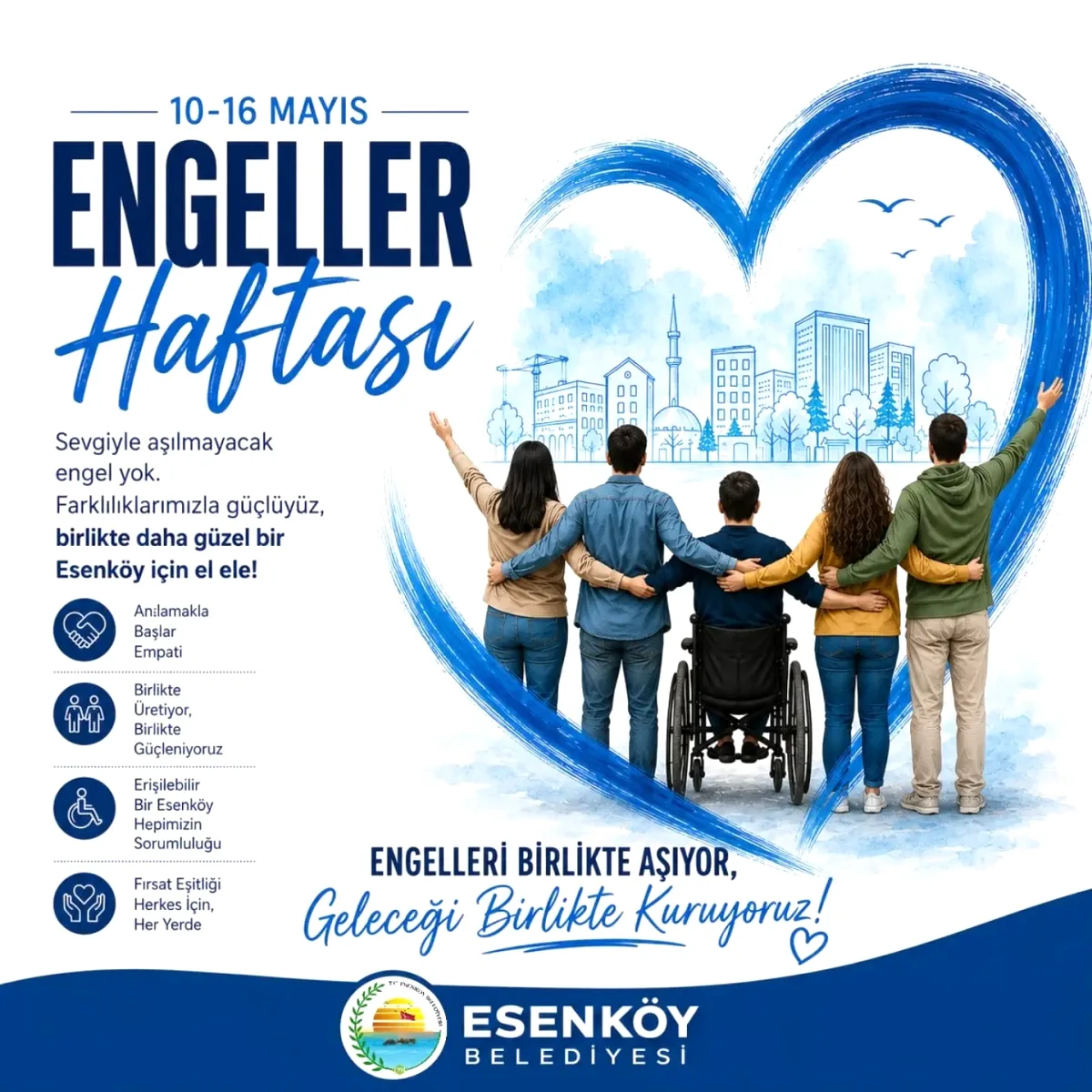 Esenköy Belediye Başkanı Mehmet Temel'den Engelliler Haftası Mesajı Esenköy Belediye Başkanı Mehmet Temel'den Engelliler Haftası Mesajı