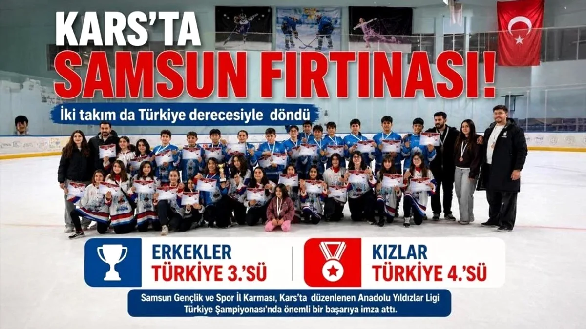 Samsun Kars'ta Fırtına Estirdi: İki Takım Birden Türkiye Derecesi Samsun Kars'ta Fırtına Estirdi: İki Takım Birden Türkiye Derecesi