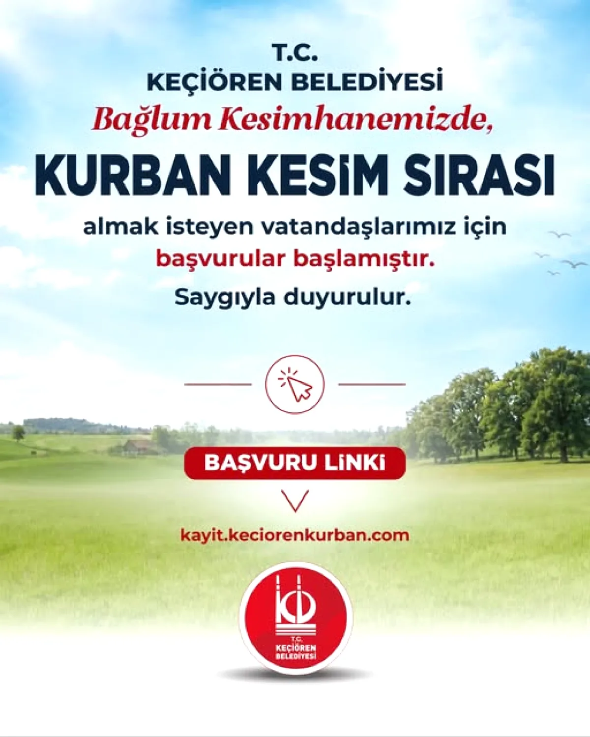 Keçiören'de Kurban Kesim Başvuruları Başladı: İşte Detaylar Keçiören'de Kurban Kesim Başvuruları Başladı: İşte Detaylar