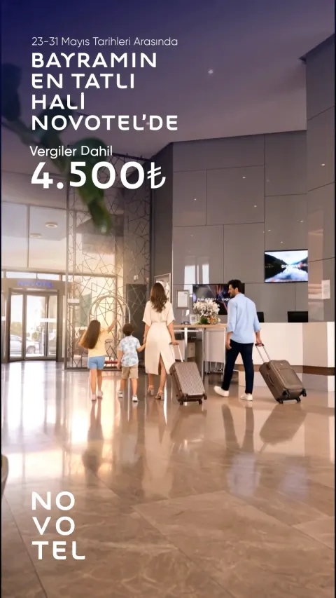 Novotel Konya Bayram Kampanyası: 2 Çocuk Ücretsiz ve Kahvaltı Dahil Novotel Konya Bayram Kampanyası: 2 Çocuk Ücretsiz ve Kahvaltı Dahil