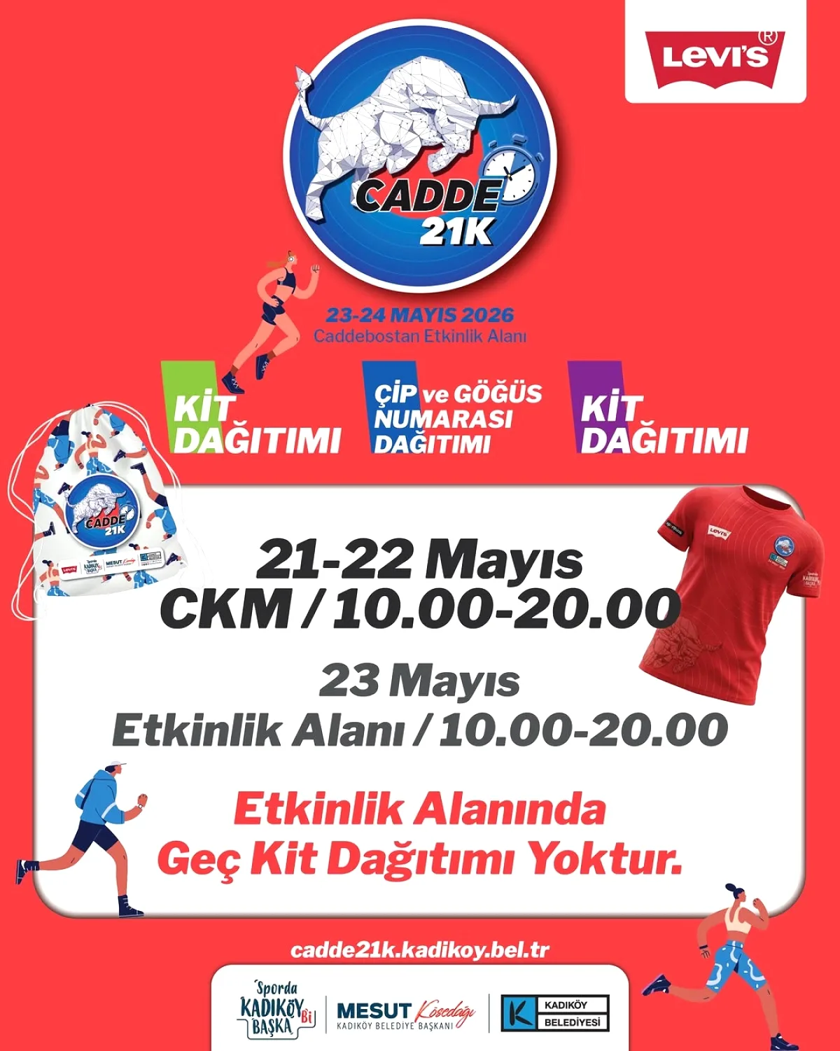 Kadıköy'de Cadde10K 21K Koşusu İçin Kit Dağıtımı Başlıyor Kadıköy'de Cadde10K 21K Koşusu İçin Kit Dağıtımı Başlıyor