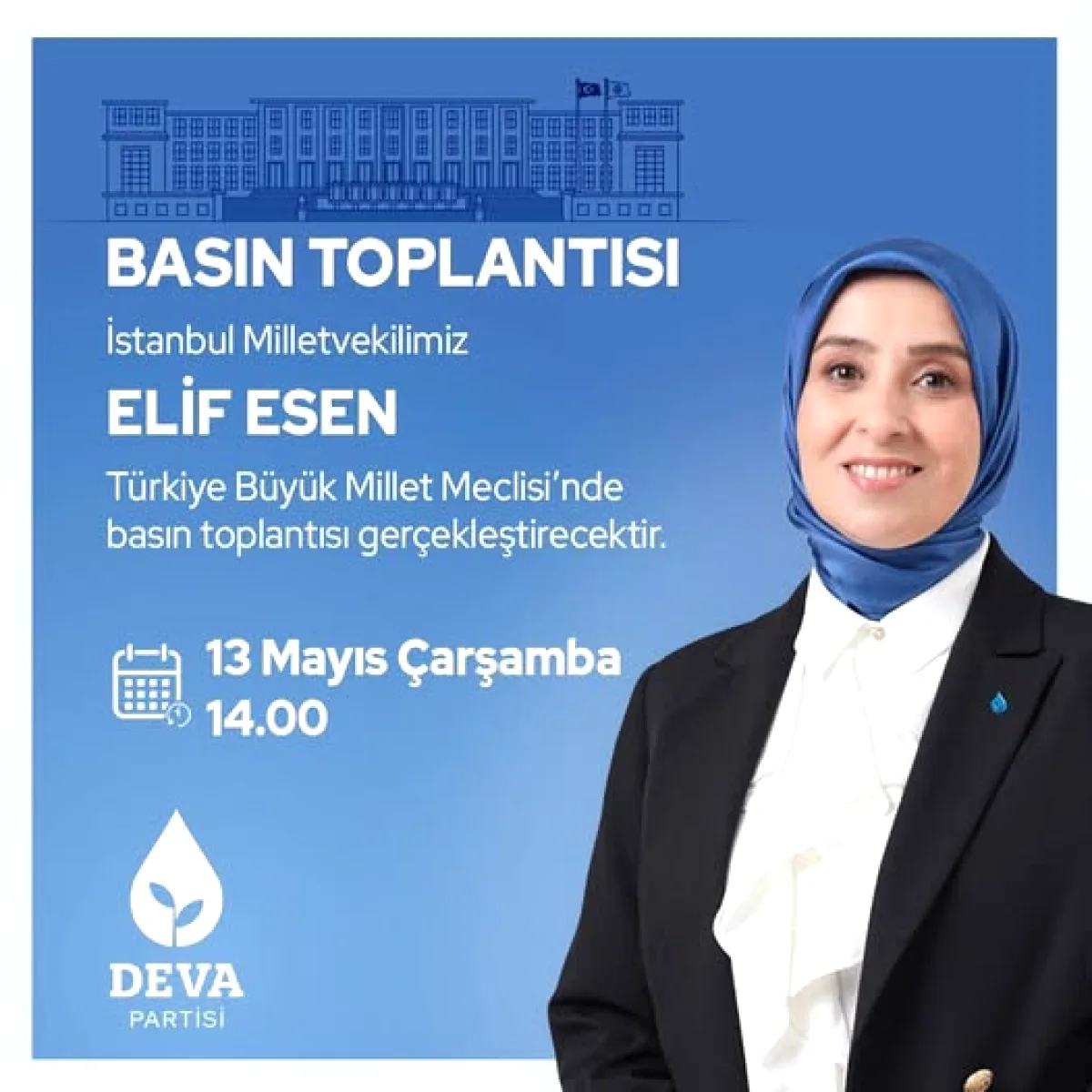 DEVA Partili Esen'den TBMM'de Basın Açıklaması DEVA Partili Esen'den TBMM'de Basın Açıklaması