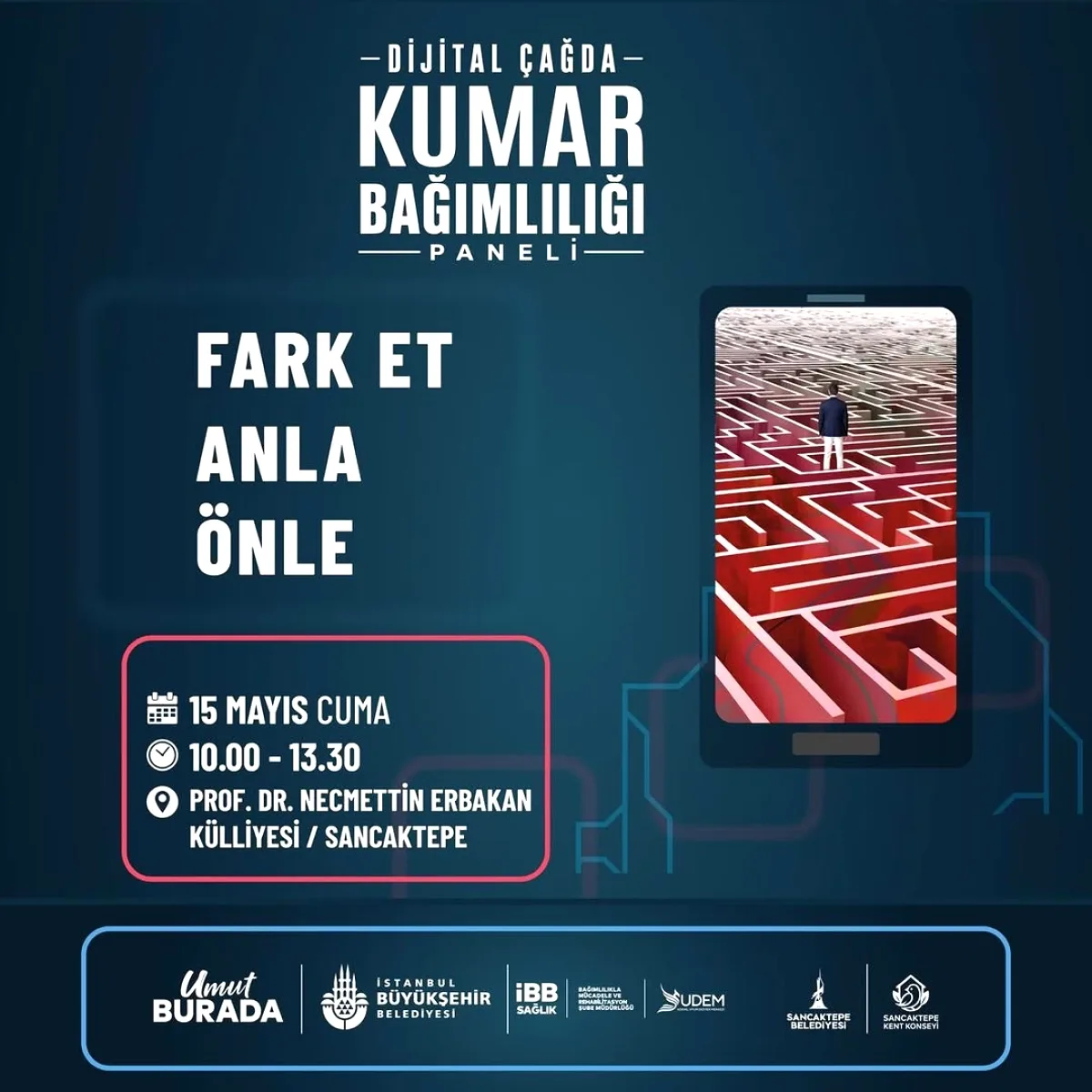 Sancaktepe'de Kumar Bağımlılığı Paneli: 15 Mayıs'ta Ailelere Yönelik Etkinlik Sancaktepe'de Kumar Bağımlılığı Paneli: 15 Mayıs'ta Ailelere Yönelik Etkinlik