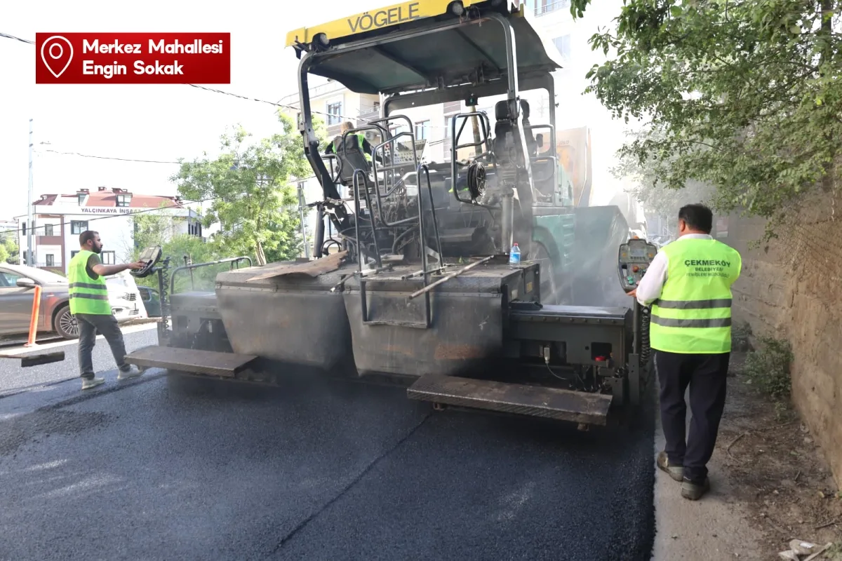 Çekmeköy'de Engin Sokak Asfaltlandı: Yol Konforu Artıyor Çekmeköy'de Engin Sokak Asfaltlandı: Yol Konforu Artıyor