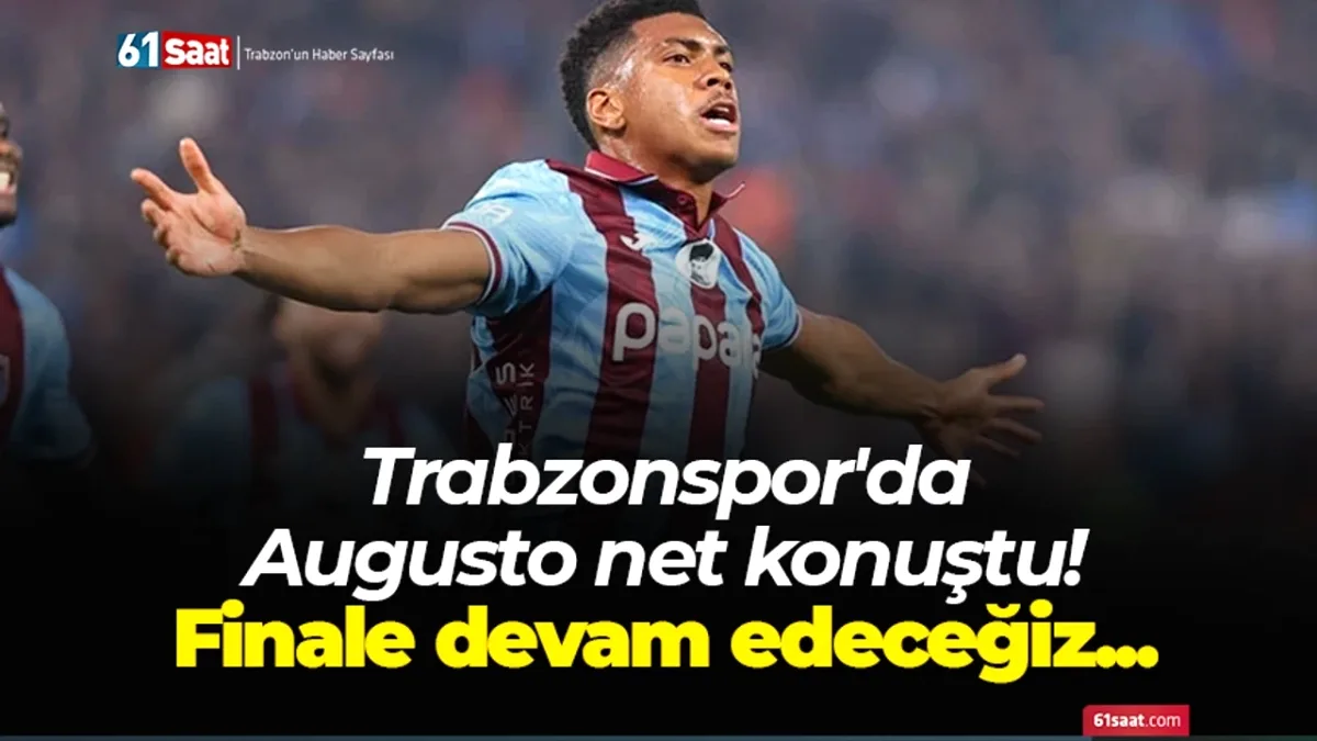 Trabzonspor'da Felipe Augusto'dan Final Mesajı: "İyi Galibiyetle Finale Devam Edeceğiz" Trabzonspor'da Felipe Augusto'dan Final Mesajı: "İyi Galibiyetle Finale Devam Edeceğiz"