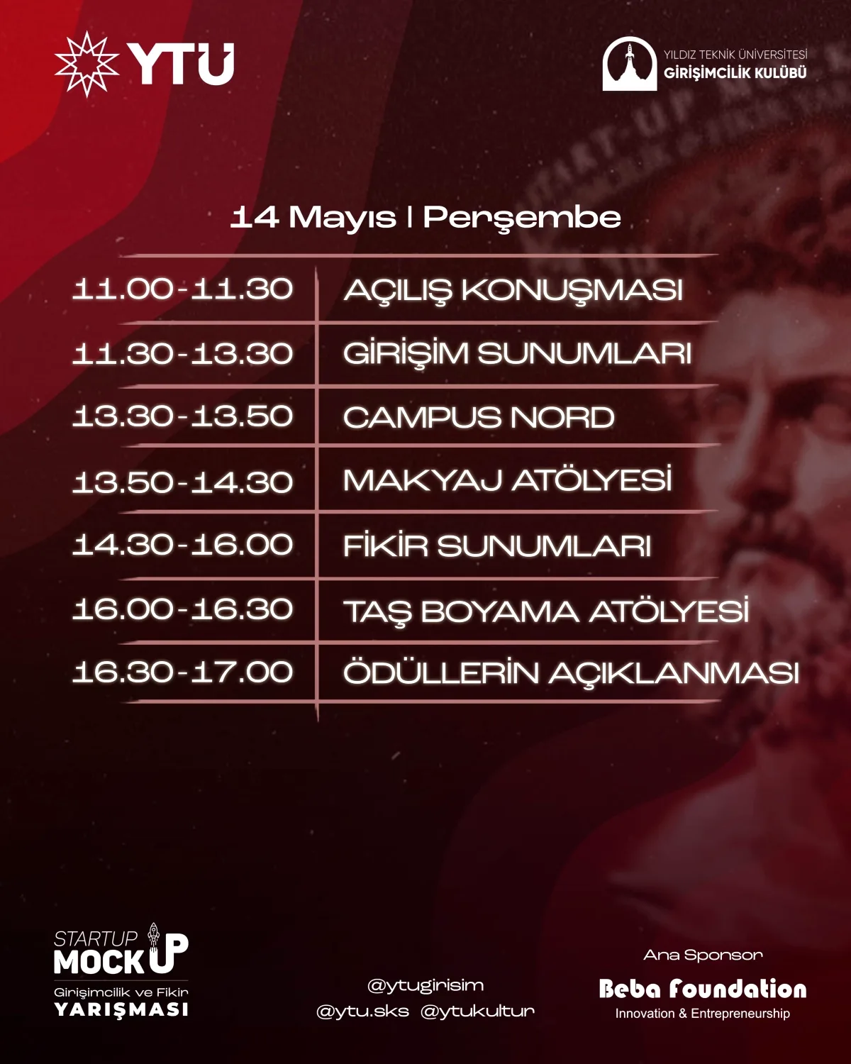 YTÜ'de Startup Mockup Heyecanı: 14 Mayıs'ta Genç Girişimciler Buluşuyor YTÜ'de Startup Mockup Heyecanı: 14 Mayıs'ta Genç Girişimciler Buluşuyor
