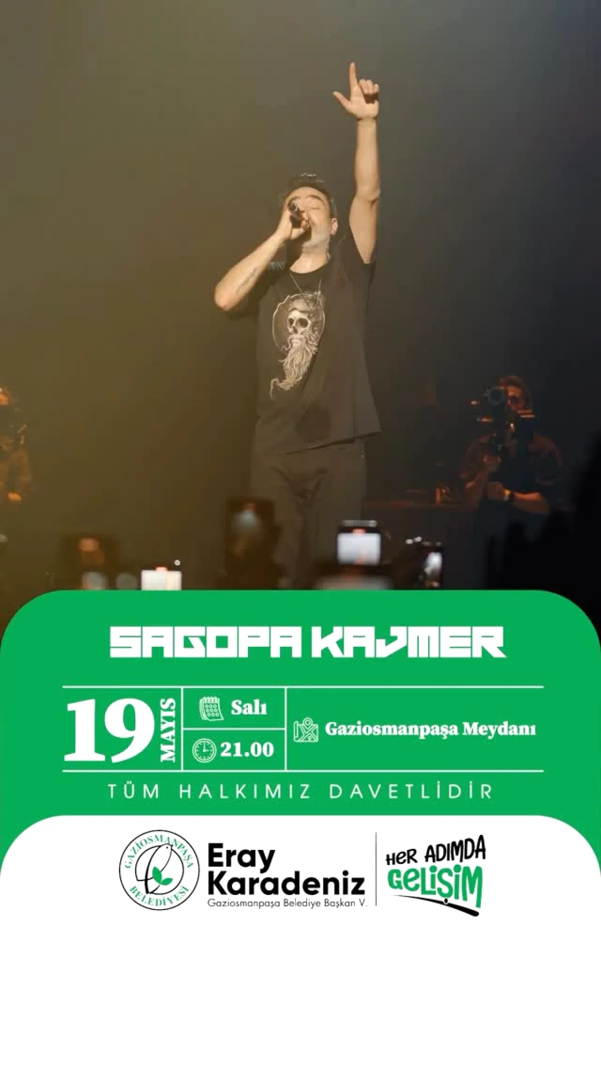 Gaziosmanpaşa'da 19 Mayıs Coşkusu: Sagopa Kajmer Konseri Gaziosmanpaşa'da 19 Mayıs Coşkusu: Sagopa Kajmer Konseri