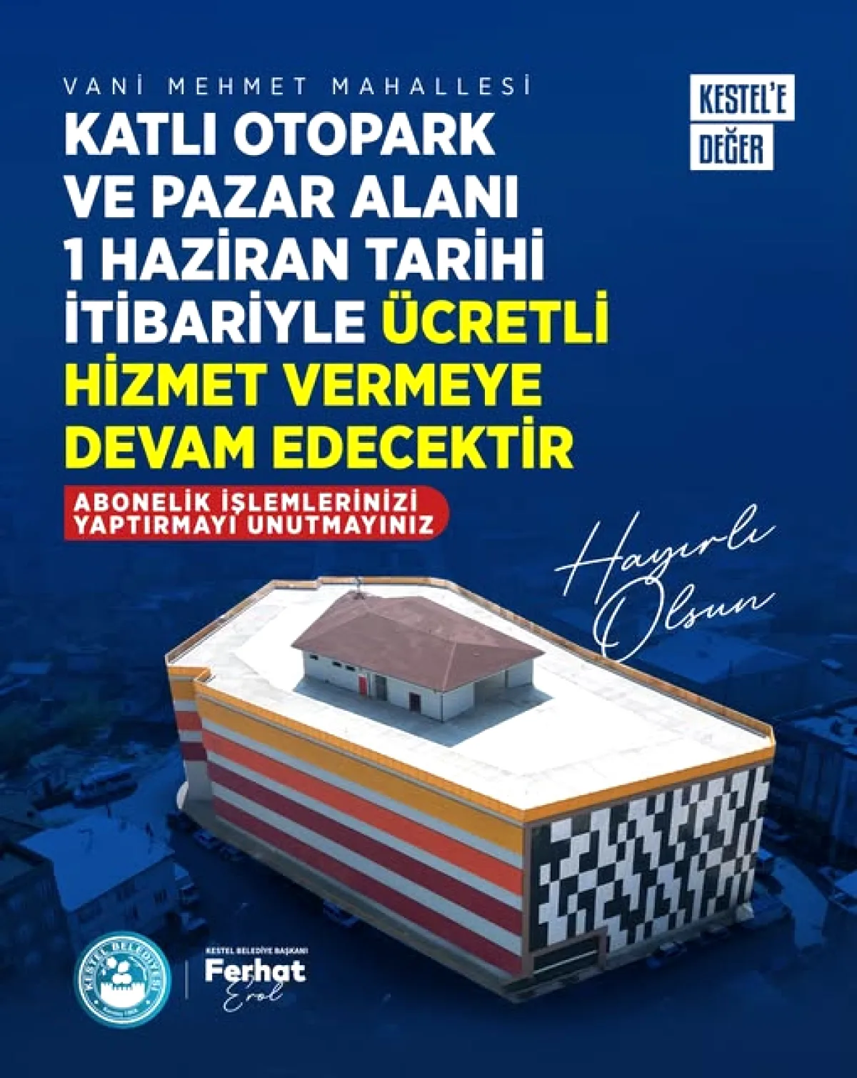 Kestel'de Katlı Otopark Ücretli Oluyor: 1 Haziran 2026 Tarihine Dikkat Kestel'de Katlı Otopark Ücretli Oluyor: 1 Haziran 2026 Tarihine Dikkat