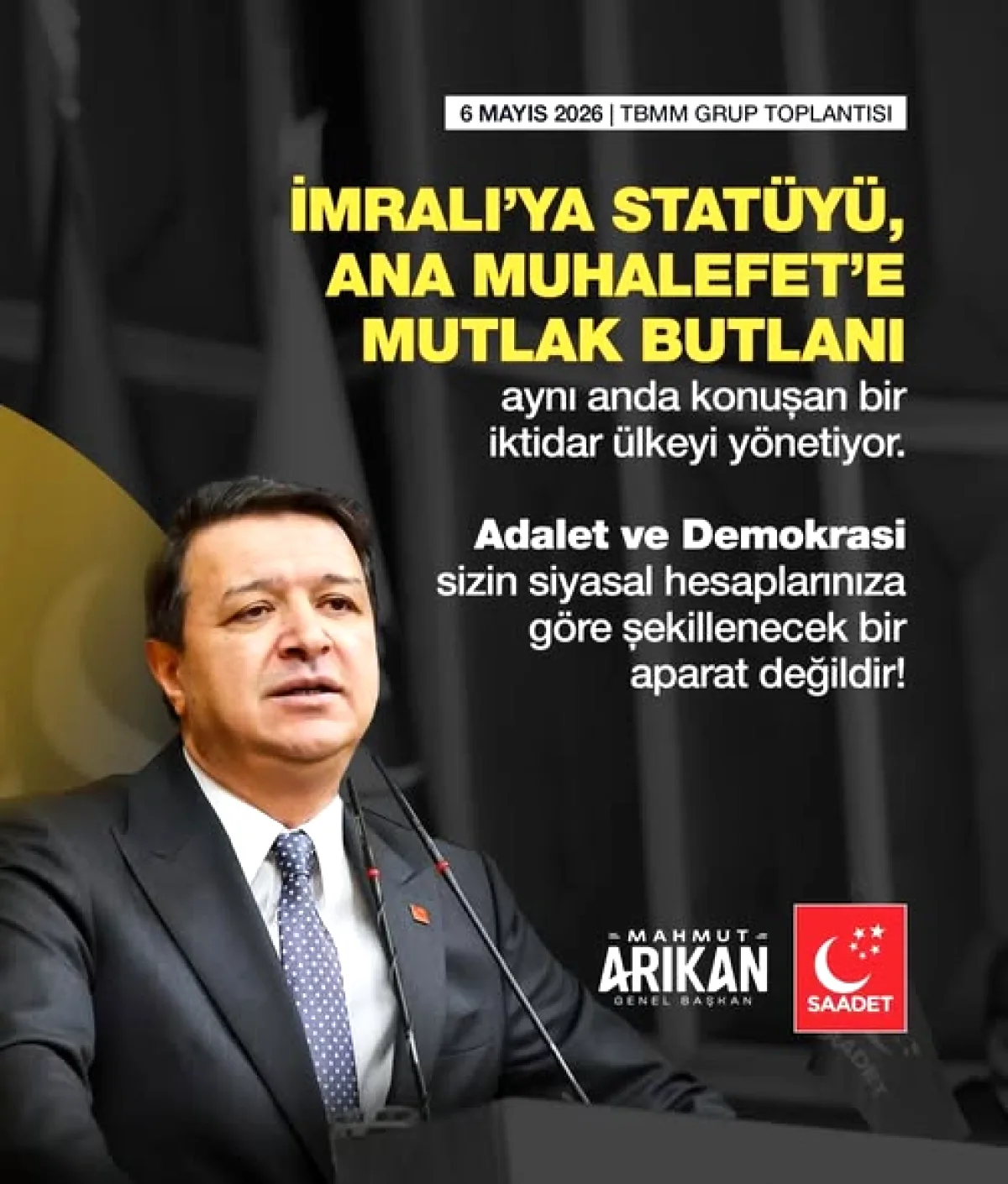Saadet Partisi İstanbul'dan 1 Mayıs Mesajı: "Gelir Dağılımında Adalet" Saadet Partisi İstanbul'dan 1 Mayıs Mesajı: "Gelir Dağılımında Adalet"
