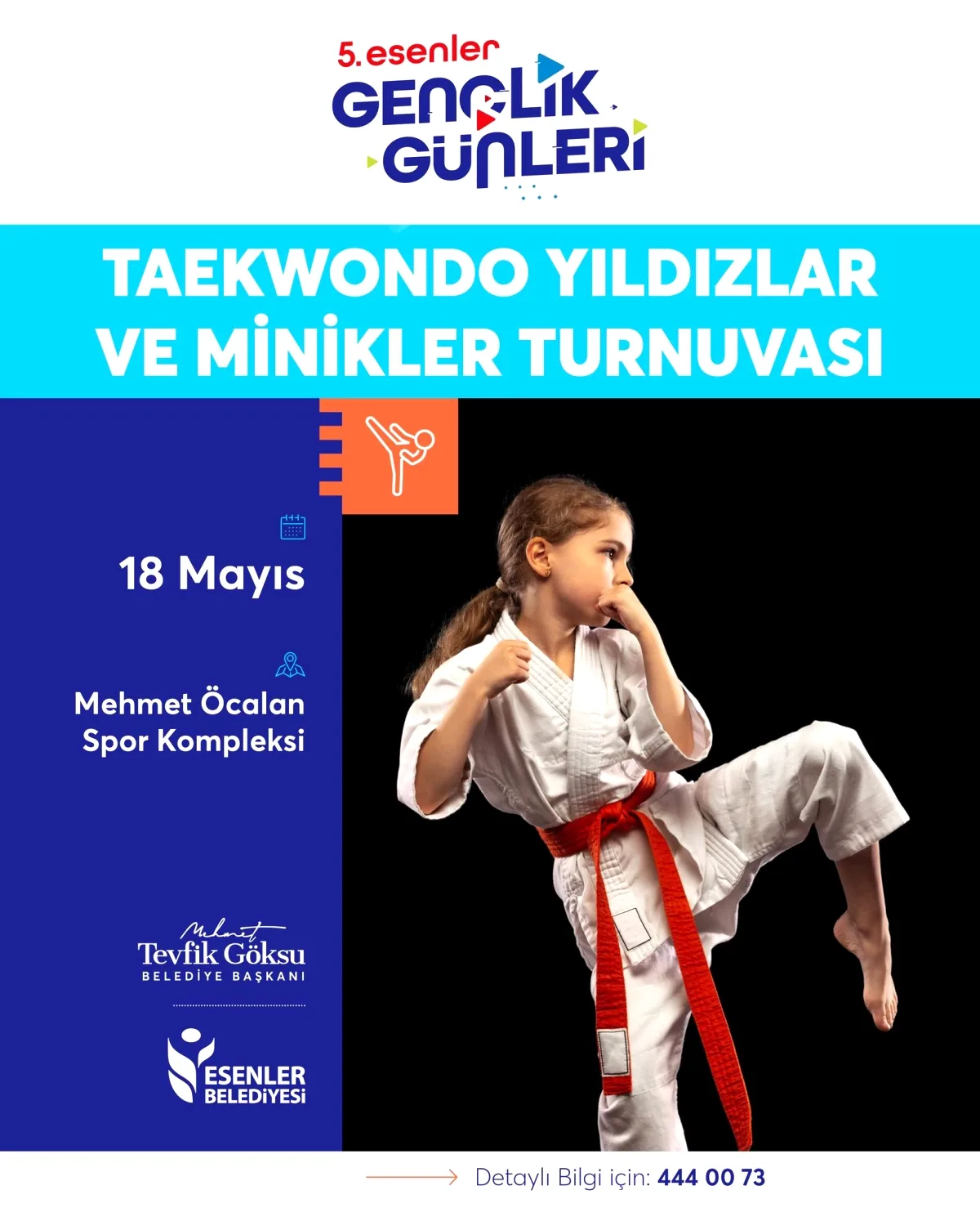 Esenler'de Taekwondo Turnuvası İçin Geri Sayım Başladı Esenler'de Taekwondo Turnuvası İçin Geri Sayım Başladı
