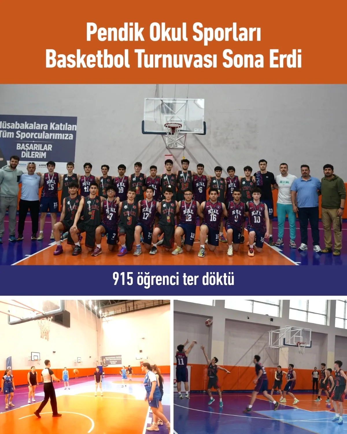 Pendik'te Okul Sporları Basketbol Turnuvası Sona Erdi: 915 Öğrenci Sahada Mücadele Etti Pendik'te Okul Sporları Basketbol Turnuvası Sona Erdi: 915 Öğrenci Sahada Mücadele Etti