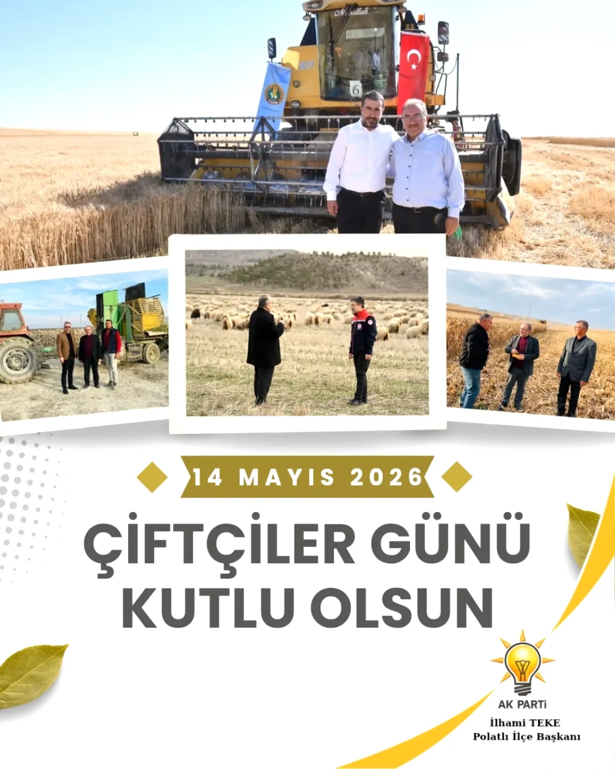 AK Parti Polatlı'dan Çiftçilere Mesaj: "Toprak Vatandır, Üretim İstikbaldir" AK Parti Polatlı'dan Çiftçilere Mesaj: "Toprak Vatandır, Üretim İstikbaldir"