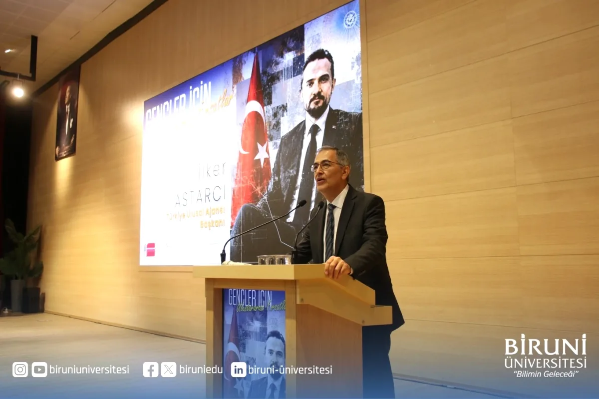 Biruni Üniversitesi'nde Ulusal Ajans Başkanı'ndan Gençlere Vizyon Sunumu Biruni Üniversitesi'nde Ulusal Ajans Başkanı'ndan Gençlere Vizyon Sunumu