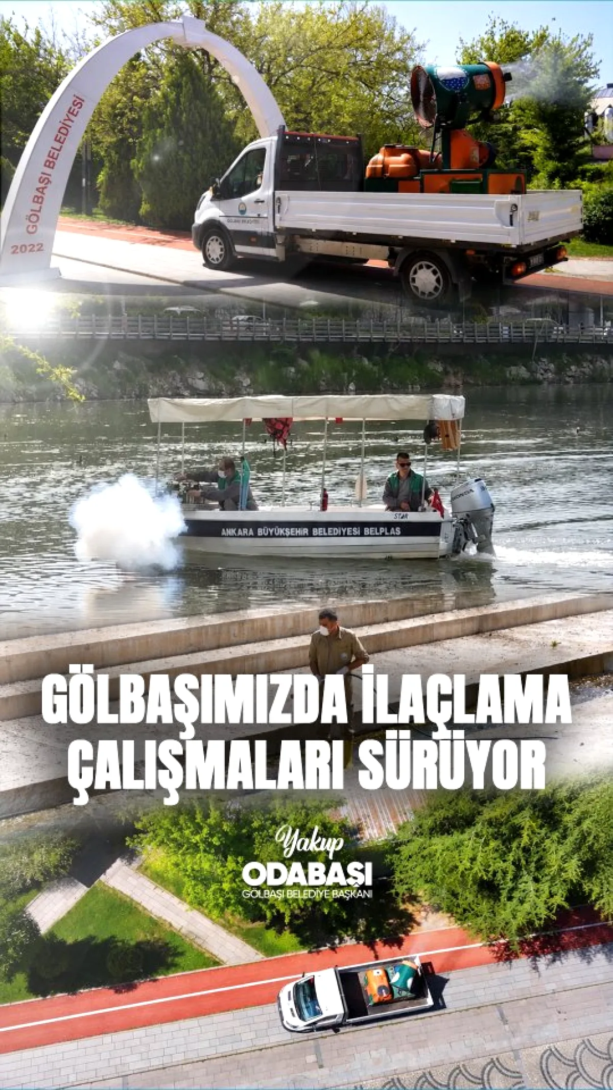 Gölbaşı'nda Yaz Öncesi Sivrisinek Mücadelesi Hızlandı Gölbaşı'nda Yaz Öncesi Sivrisinek Mücadelesi Hızlandı