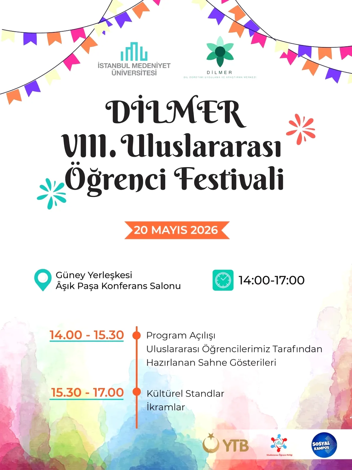 İstanbul Medeniyet Üniversitesi'nde 20 Mayıs'ta Kültür Şöleni İstanbul Medeniyet Üniversitesi'nde 20 Mayıs'ta Kültür Şöleni