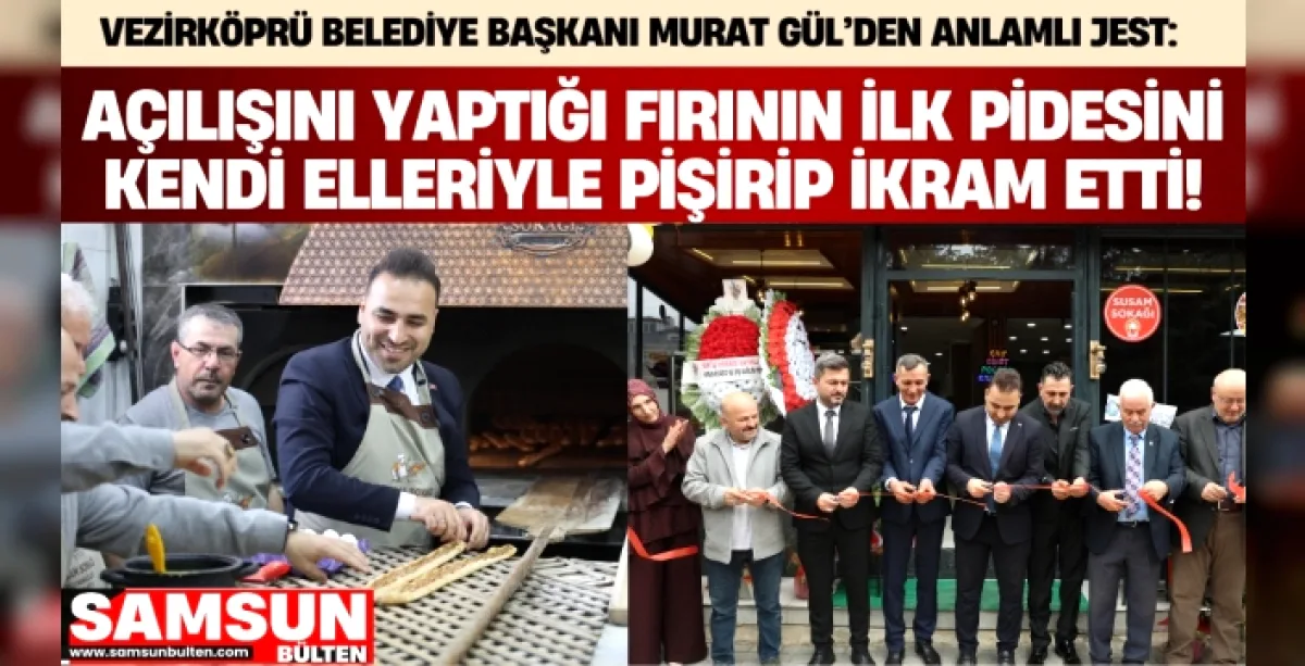 Başkan Gül'den Fırında Samimi Jest: İlk Pideyi Kendi Pişirdi Başkan Gül'den Fırında Samimi Jest: İlk Pideyi Kendi Pişirdi