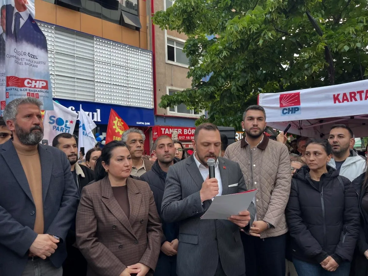 CHP Kartal'dan Hukuk ve Baskı Tepkisi: "Demokrasi İçin Ses Yükseltiyoruz" CHP Kartal'dan Hukuk ve Baskı Tepkisi: "Demokrasi İçin Ses Yükseltiyoruz"